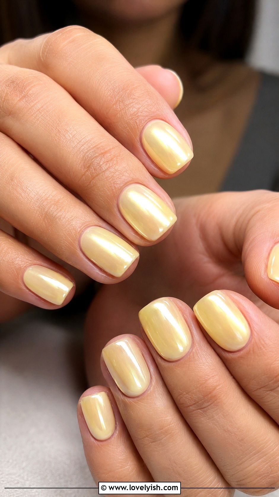 Butter Yellow Glazed Nails - 40 nail design summer - 40 nail design summer