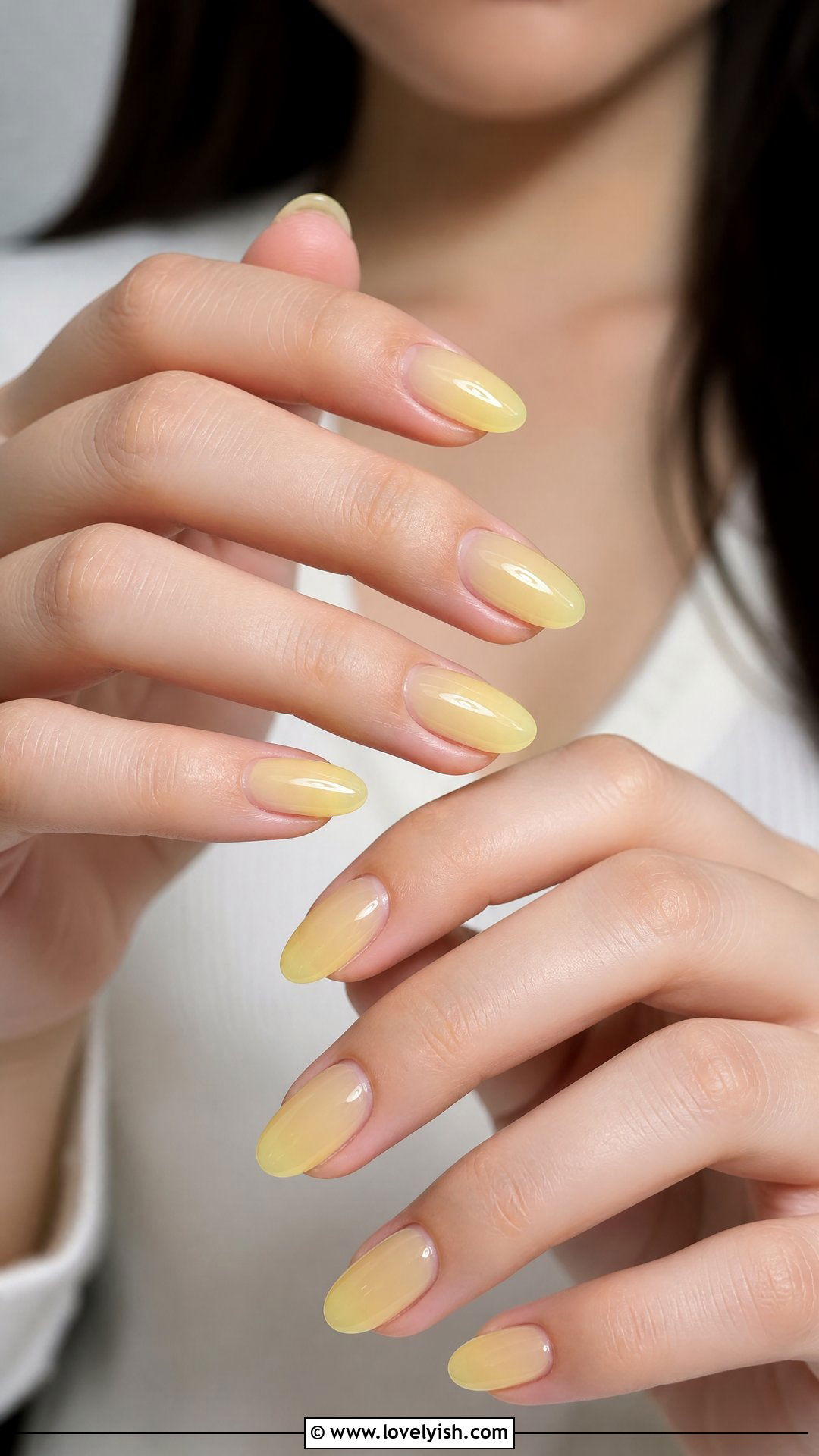 Butter Yellow Jelly Nails - 50 butter yellow nails - 50 butter yellow nails