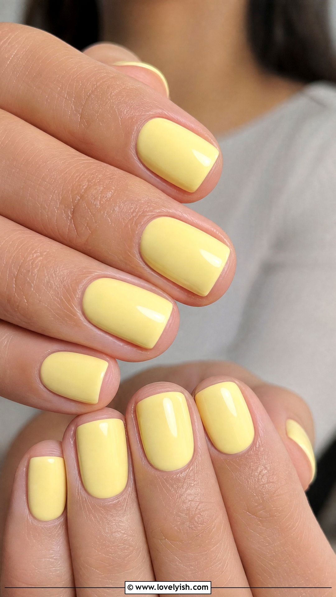 Butter Yellow Nails - 50 popular nail designs - 50 popular nail designs