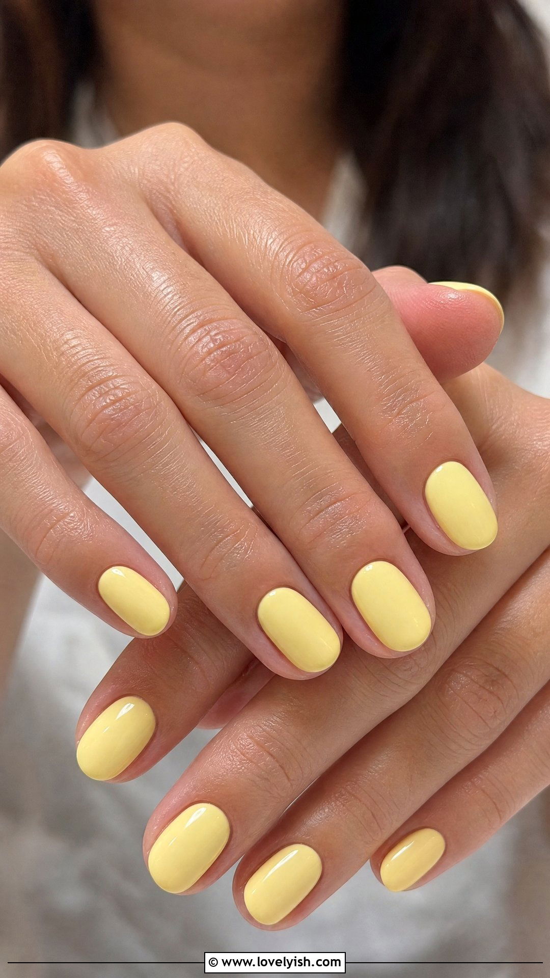 Butter Yellow Nails - 41 nail design simple - 41 nail design simple