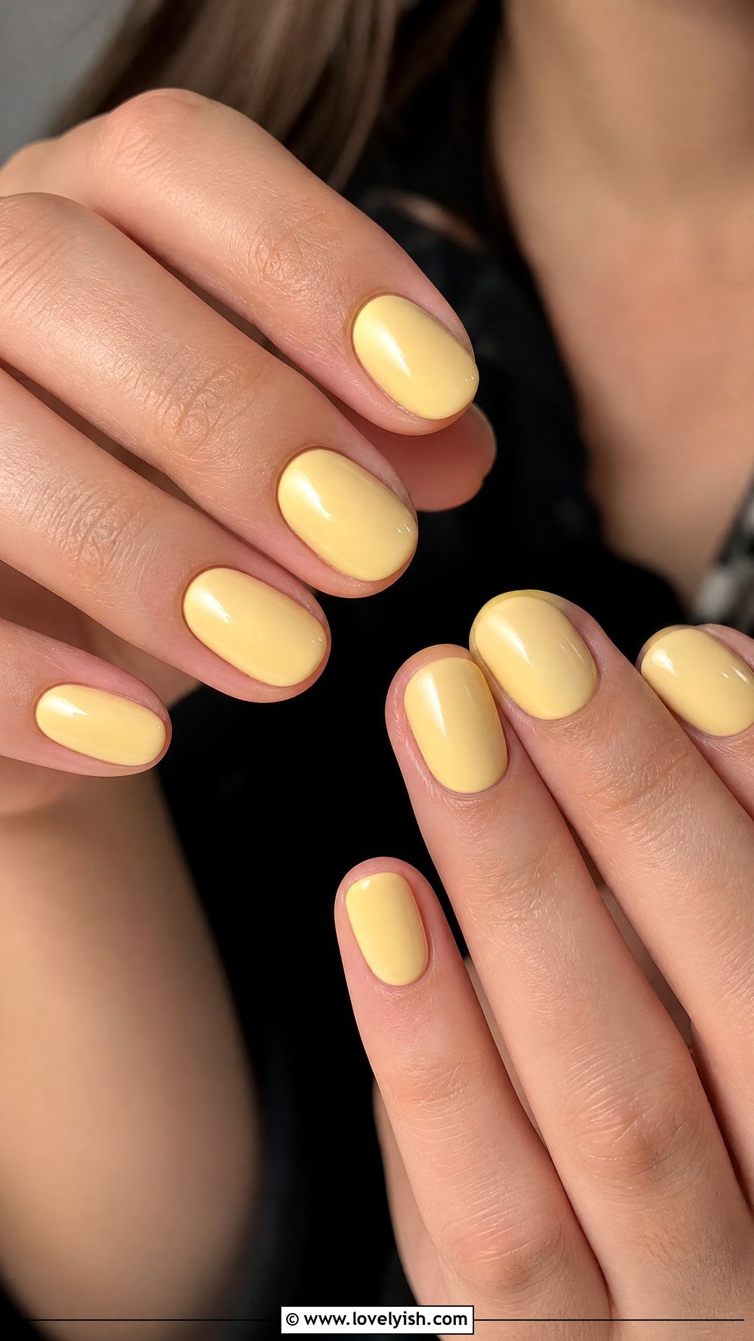 Butter Yellow Oval Nails - 50 oval nails - 50 oval nails
