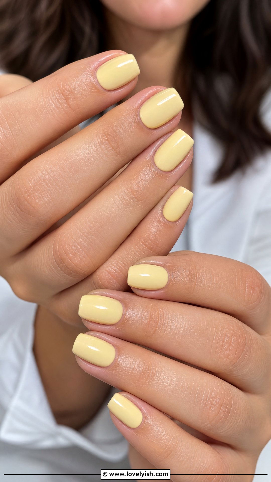 Butter Yellow Short Coffin Nails - 50 short coffin nails - 50 short coffin nails