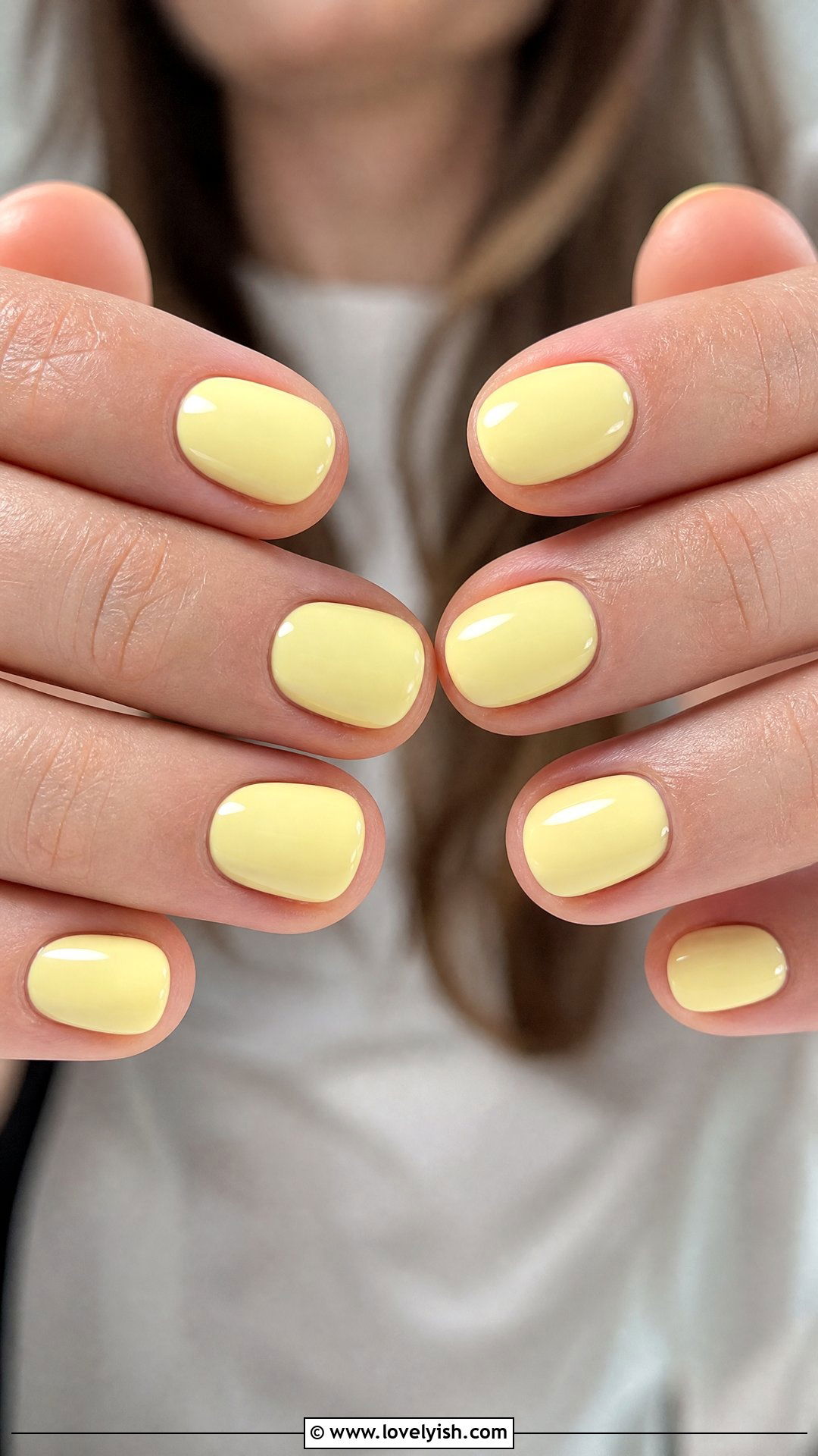 Butter Yellow Short Nails - 35 short nails designs - 35 short nails designs