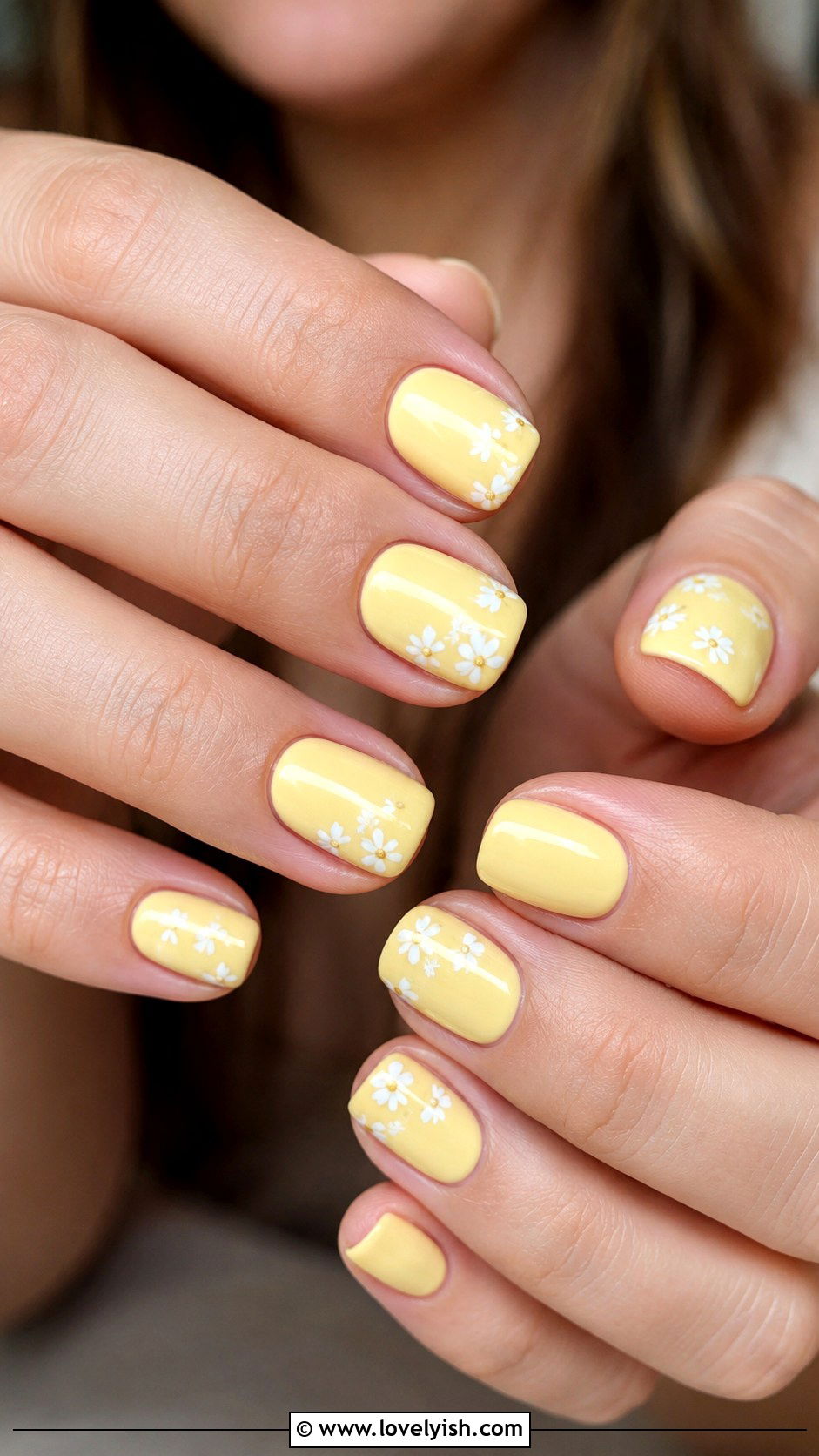 Butter Yellow Sunshine Nails - 42 spring nail ideas - 42 spring nail ideas