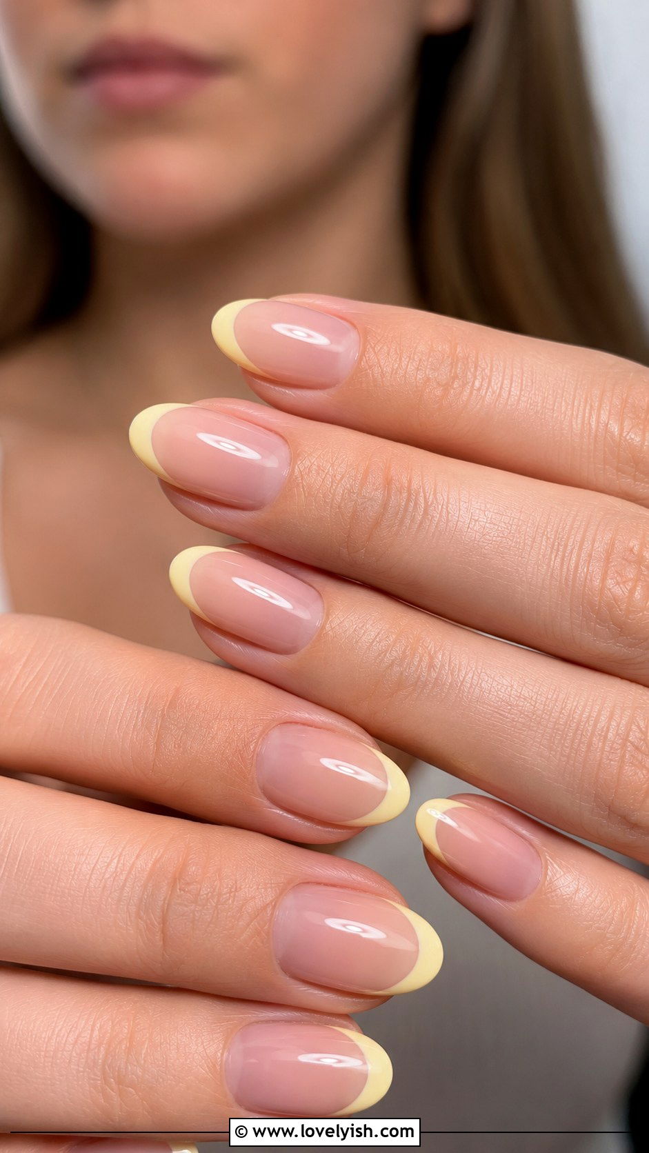 Butter Yellow Tip Nails - 45 nail tips - 45 nail tips