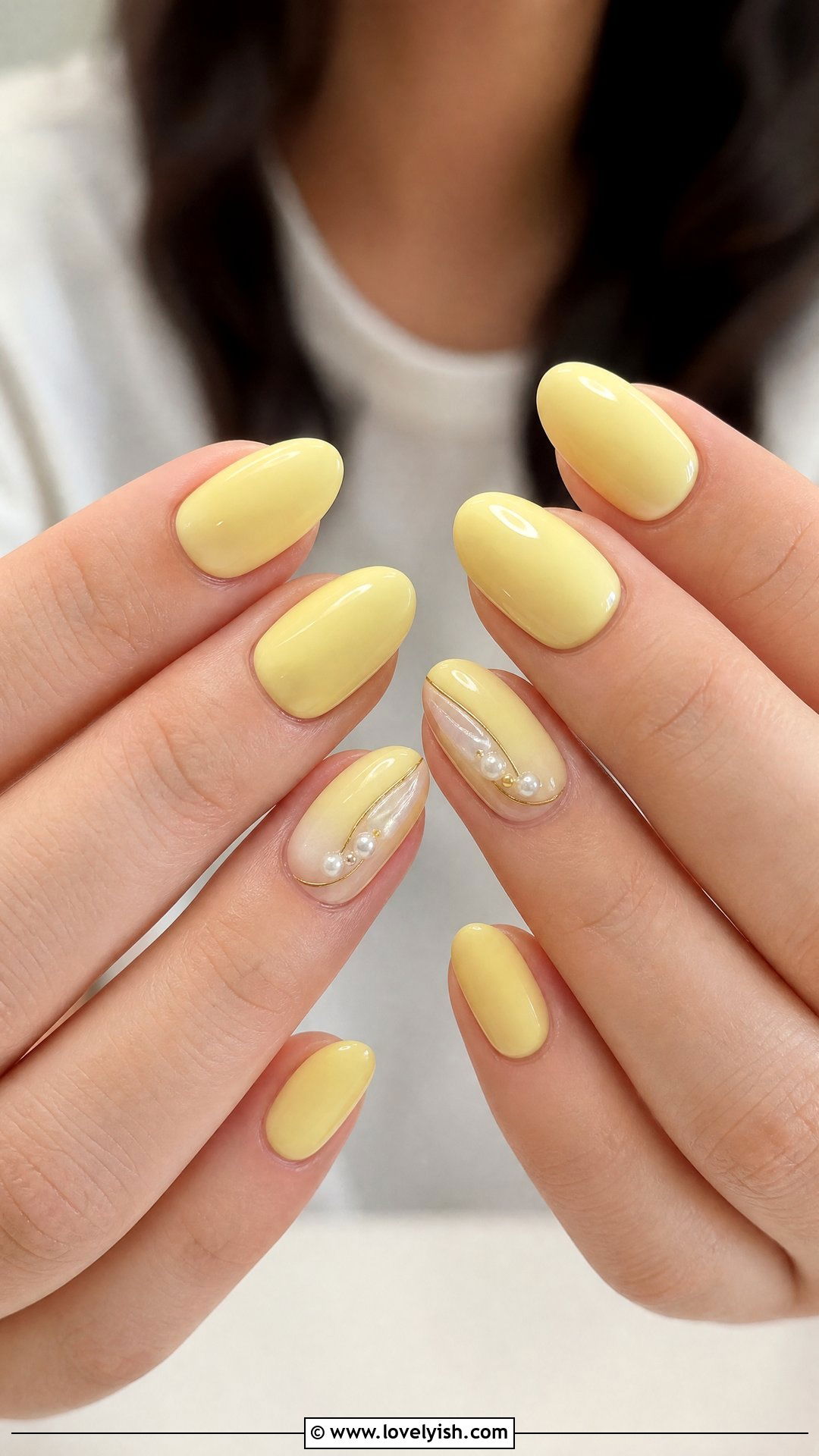 Butter Yellow Wedding Nails - 50 butter yellow nails - 50 butter yellow nails