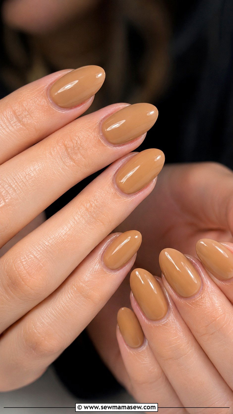 Caramel Latte Gel Nails - 50 gel polish - 50 gel polish