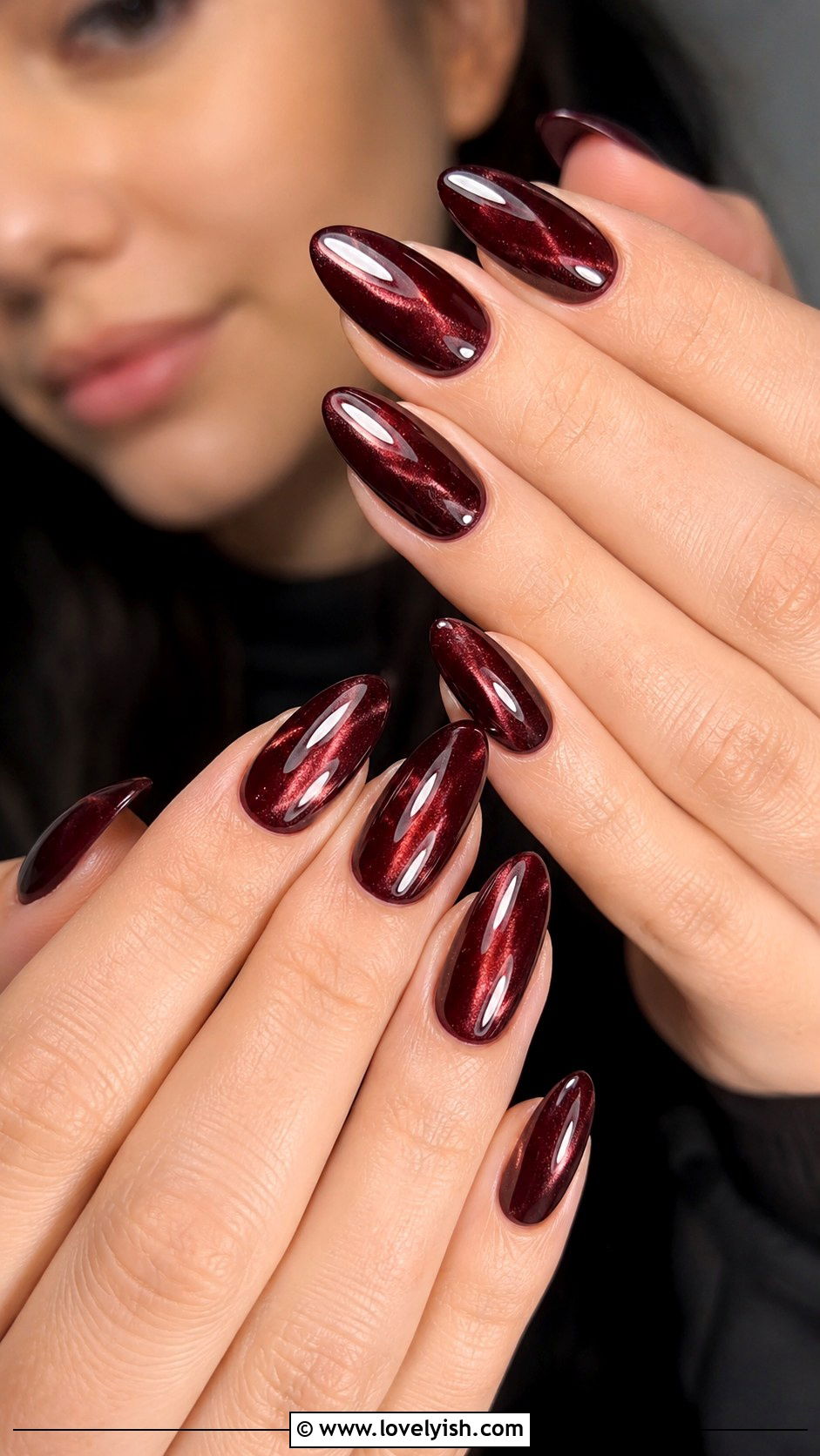 Cat Eye Almond Nails - 50 almond nails - 50 almond nails