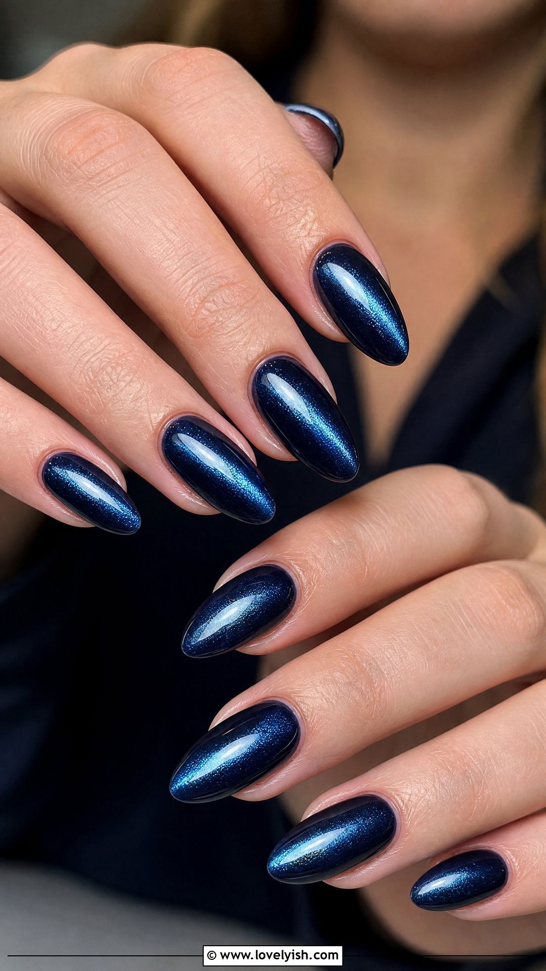 Cat Eye Chrome Nails - 46 nail inspo - 46 nail inspo