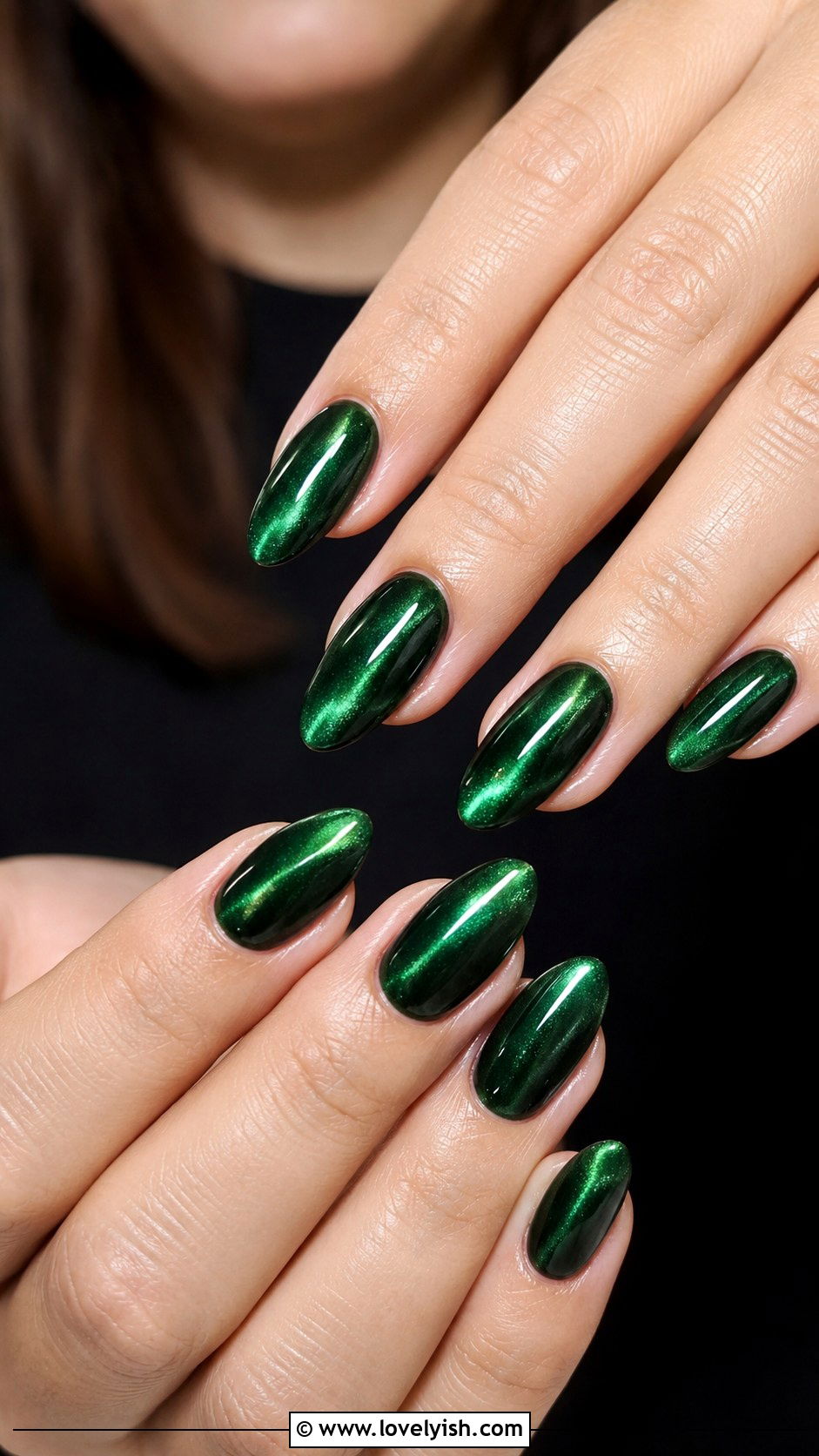 Cat Eye Magnetic Nails - 40 nail design template - 40 nail design template