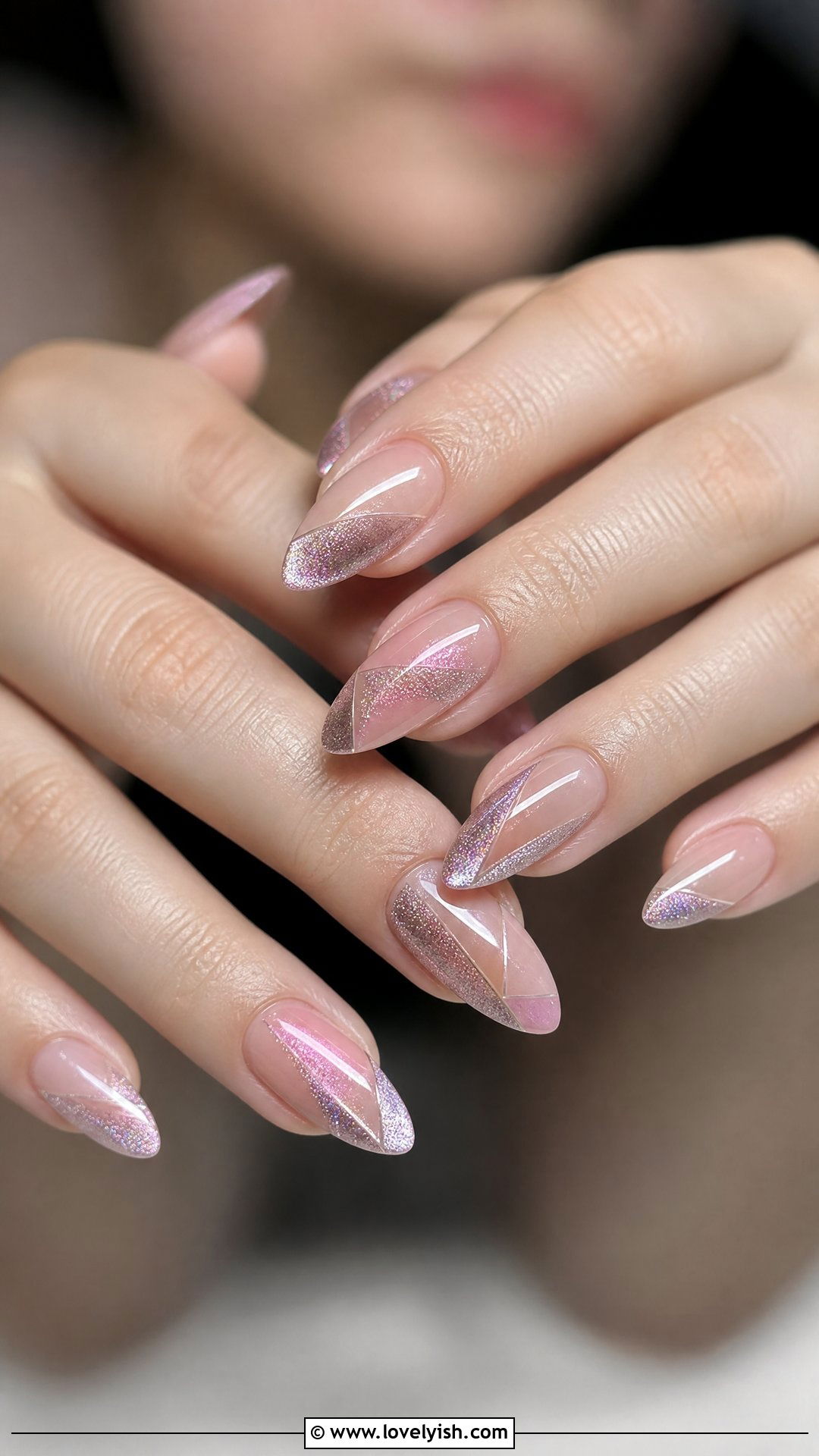 Cat Eye Nails With Negative Space - 50 cateye nail designs - 50 cateye nail designs