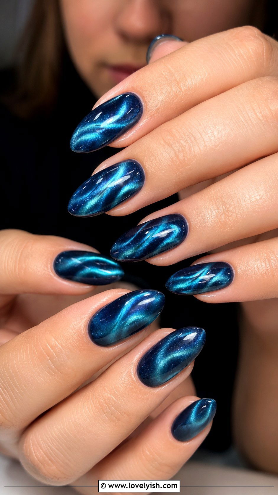 Cat Eye Ripple Ocean Nails - 50 ocean nails - 50 ocean nails