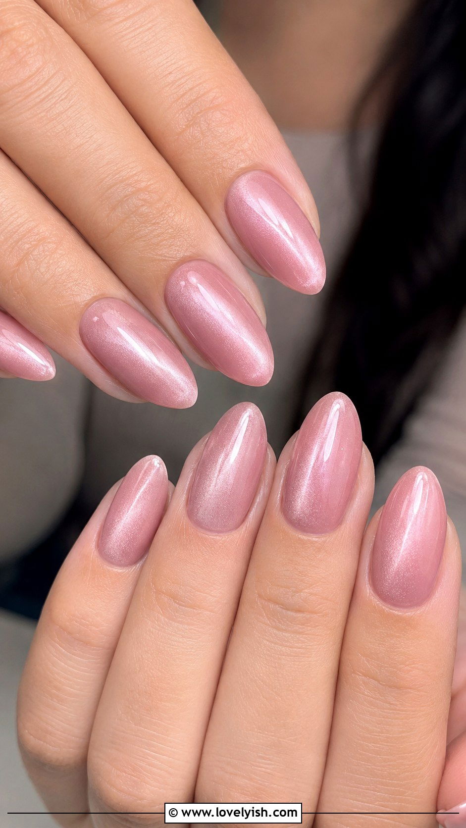 Cateye Nails in Blush Pink - 50 natural nails - 50 natural nails