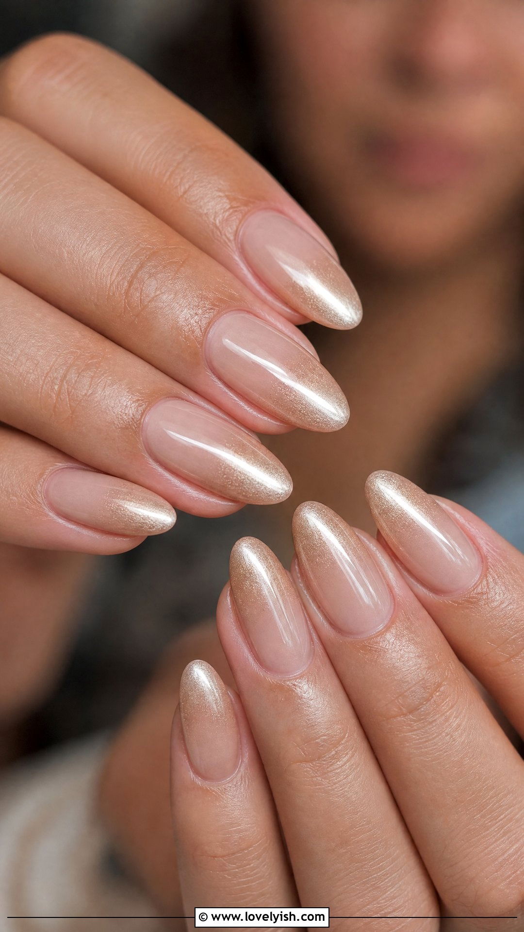 Champagne French Ombre - 50 french ombre nails - 50 french ombre nails