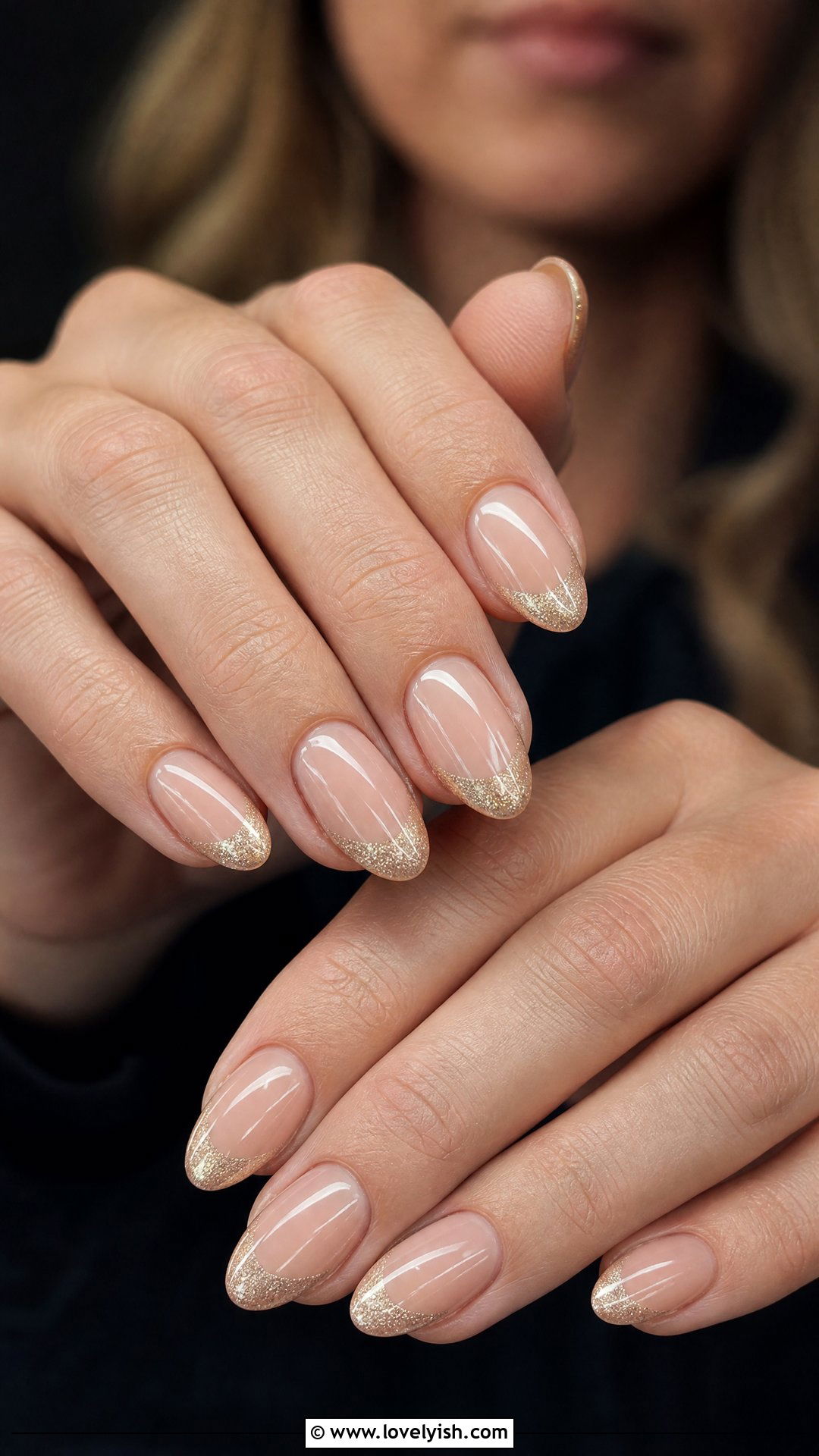 Champagne French Tip Engagement Nails - 50 engagement nails - 50 engagement nails