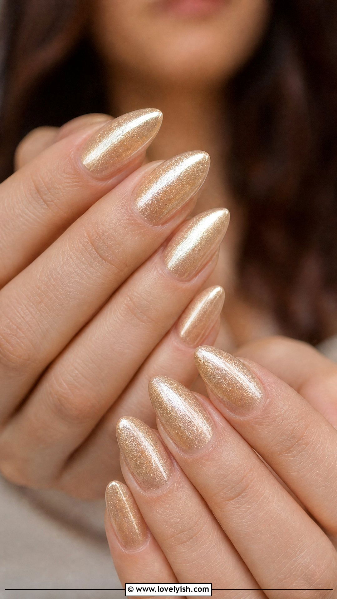 Champagne Gold Nails - 49 nail colors - 49 nail colors