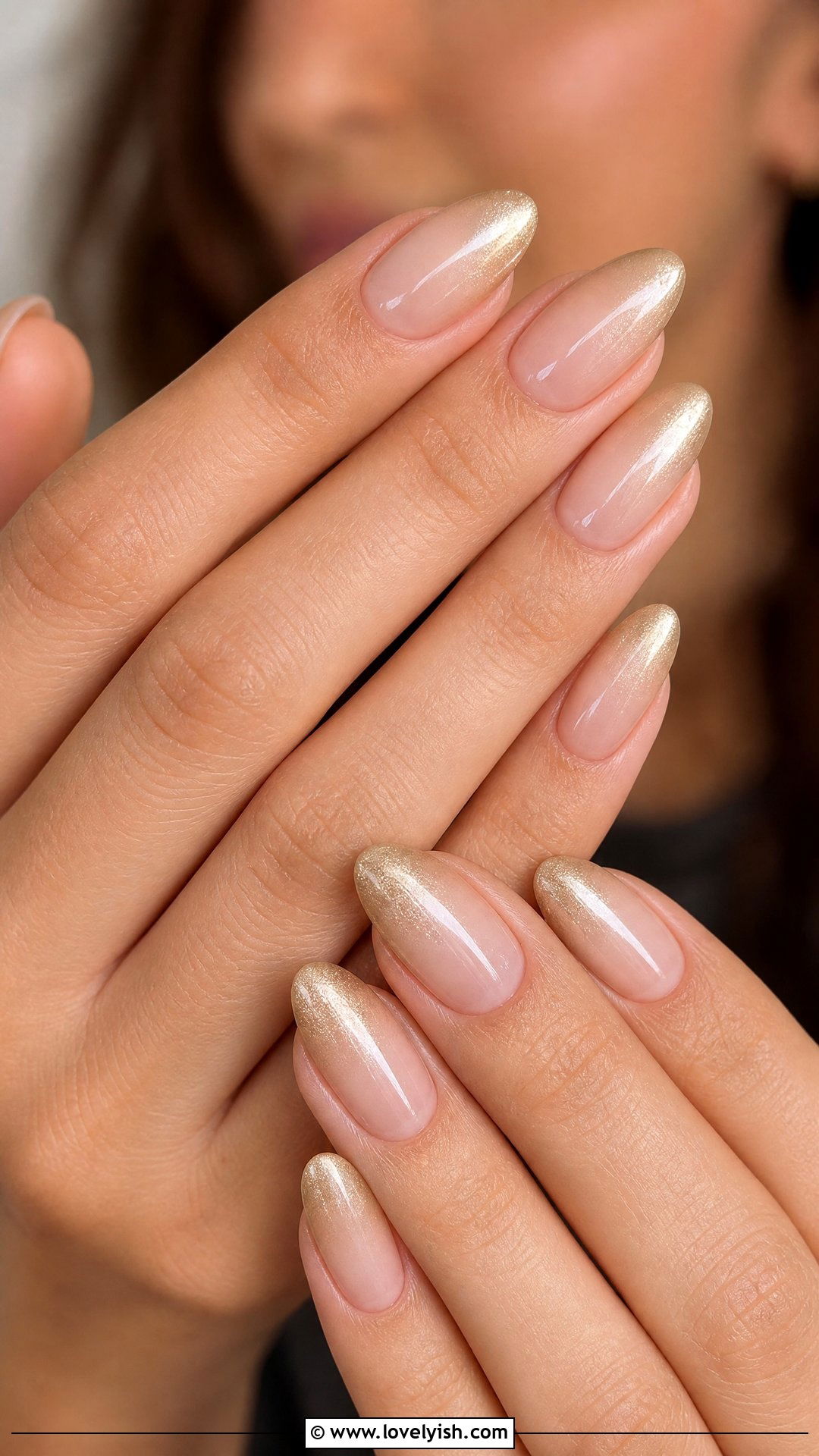 Champagne Ombre French Tip Nails - 50 ombre french nails - 50 ombre french nails