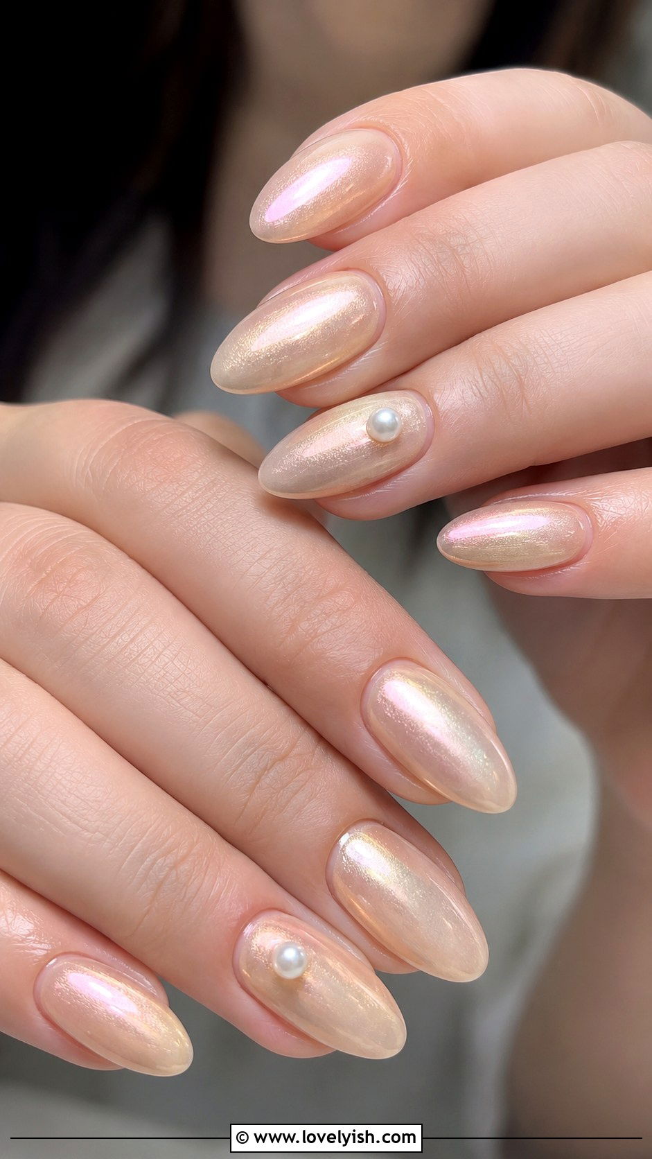 Champagne Pearl Mermaid Nails - 50 mermaid nails - 50 mermaid nails