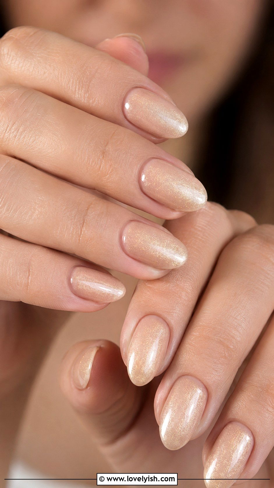 Champagne Shimmer Nails - 50 minimalist nails - 50 minimalist nails