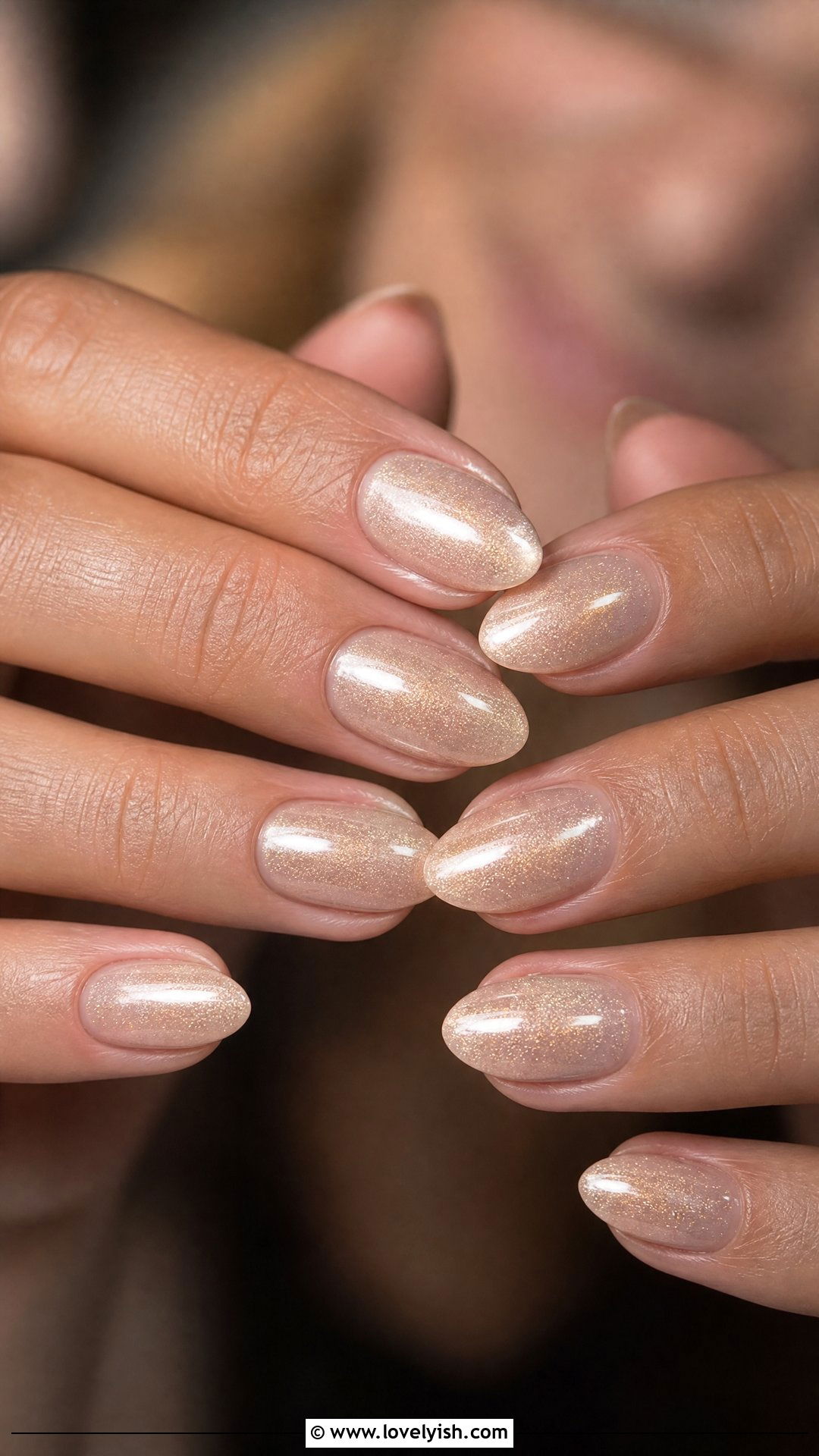Champagne Shimmer Nails - 50 pictures of nail designs - 50 pictures of nail designs