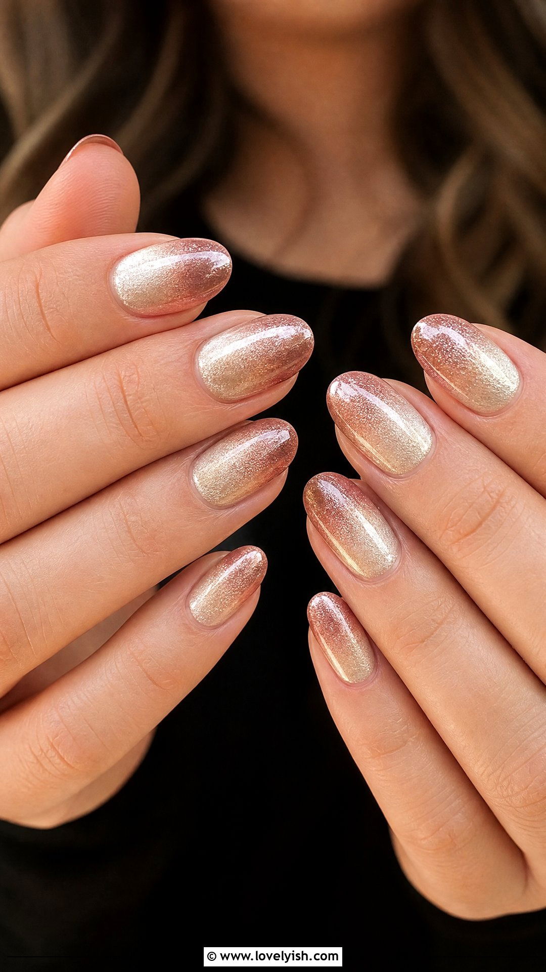 Champagne and Rose Gold Ombre Nails - 50 rose gold nails - 50 rose gold nails