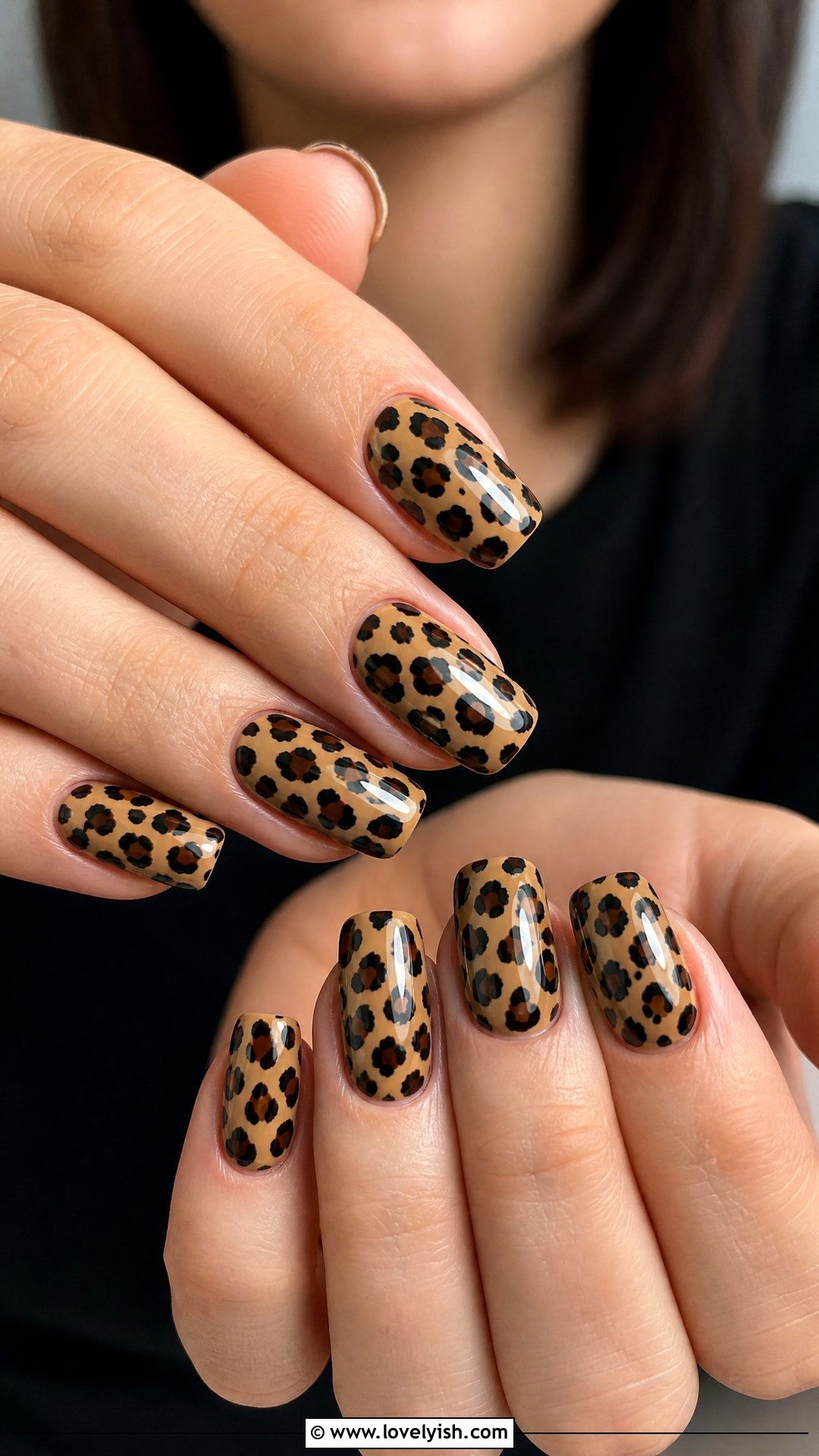 Cheetah Print Dip Powder Nails - 50 dip powder nails - 50 dip powder nails