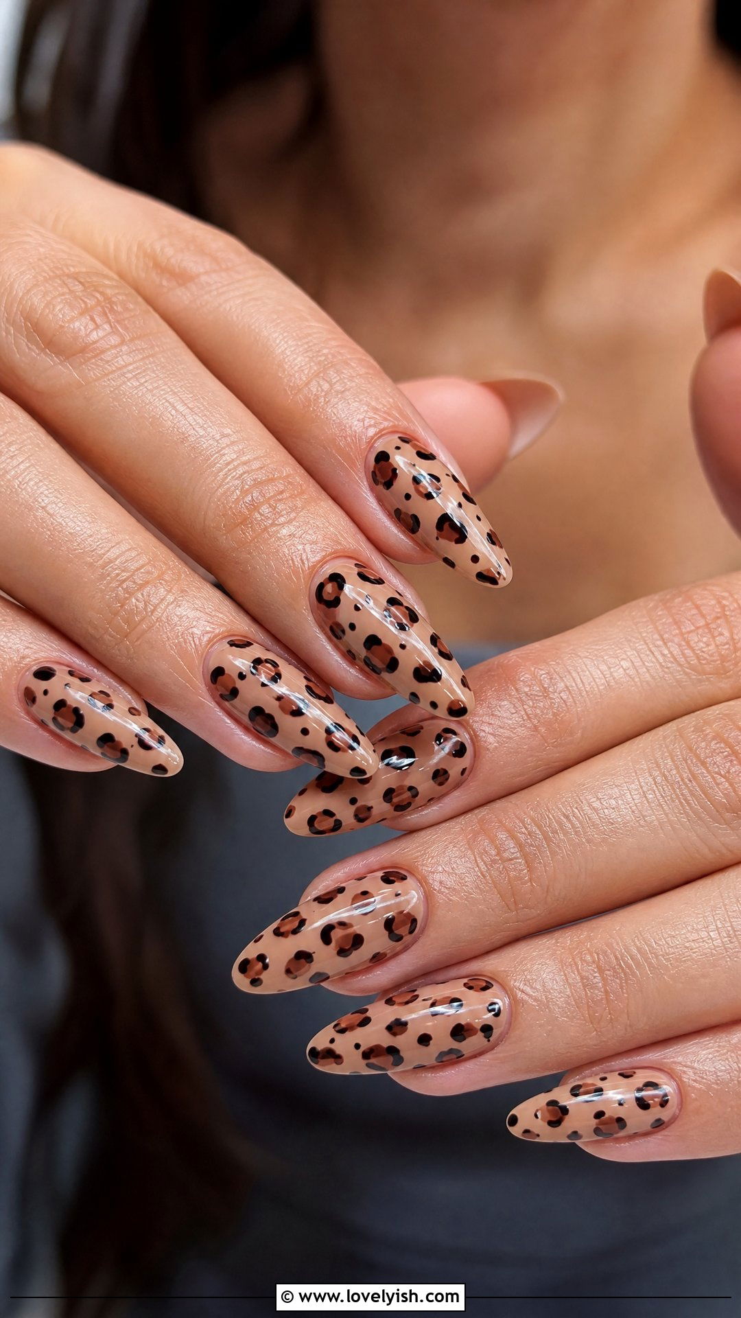 Cheetah Print Nude Nails - 44 nails designs - 44 nails designs