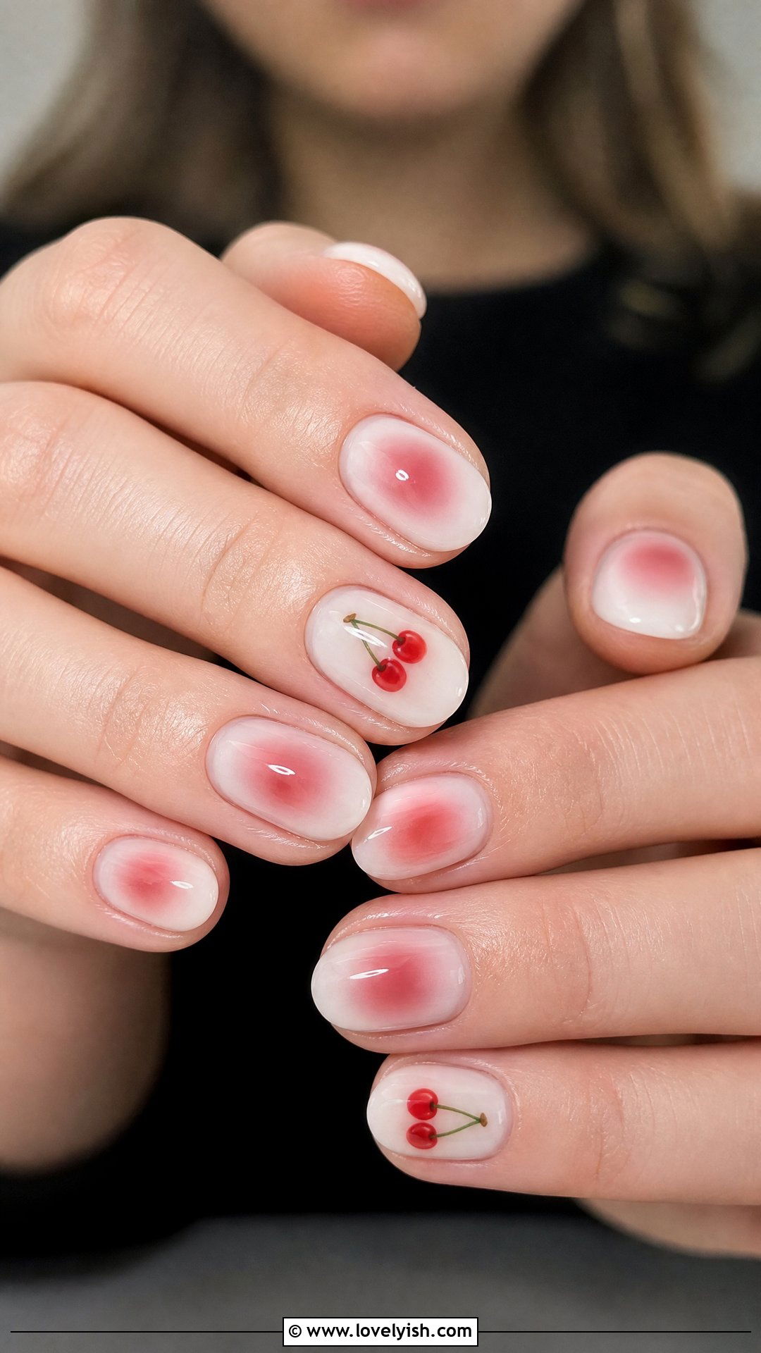 Cherry Aura Nails - 50 cherry nails - 50 cherry nails