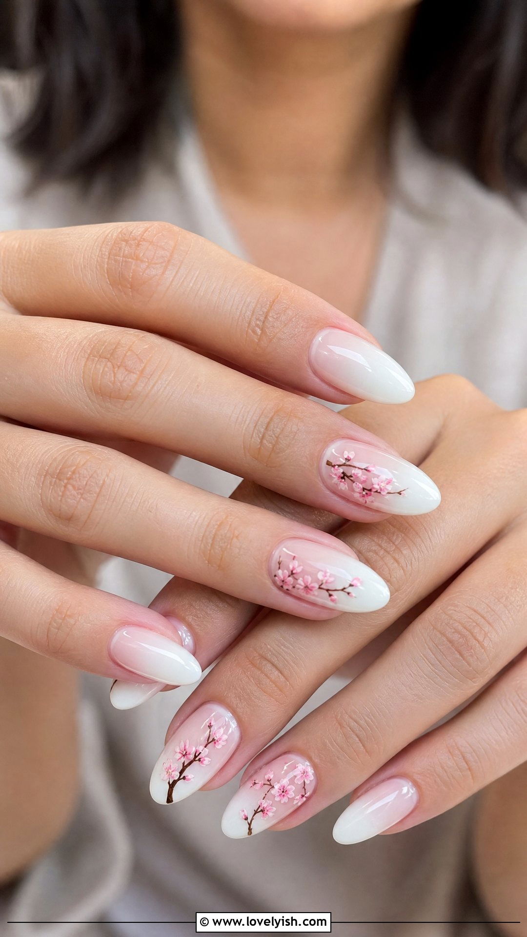 Cherry Blossom Bridal Nails - 50 bridal nails - 50 bridal nails