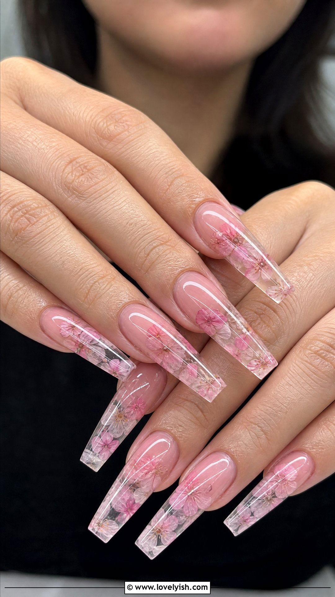 Cherry Blossom Encapsulated Nails - 50 cherry blossom nails - 50 cherry blossom nails