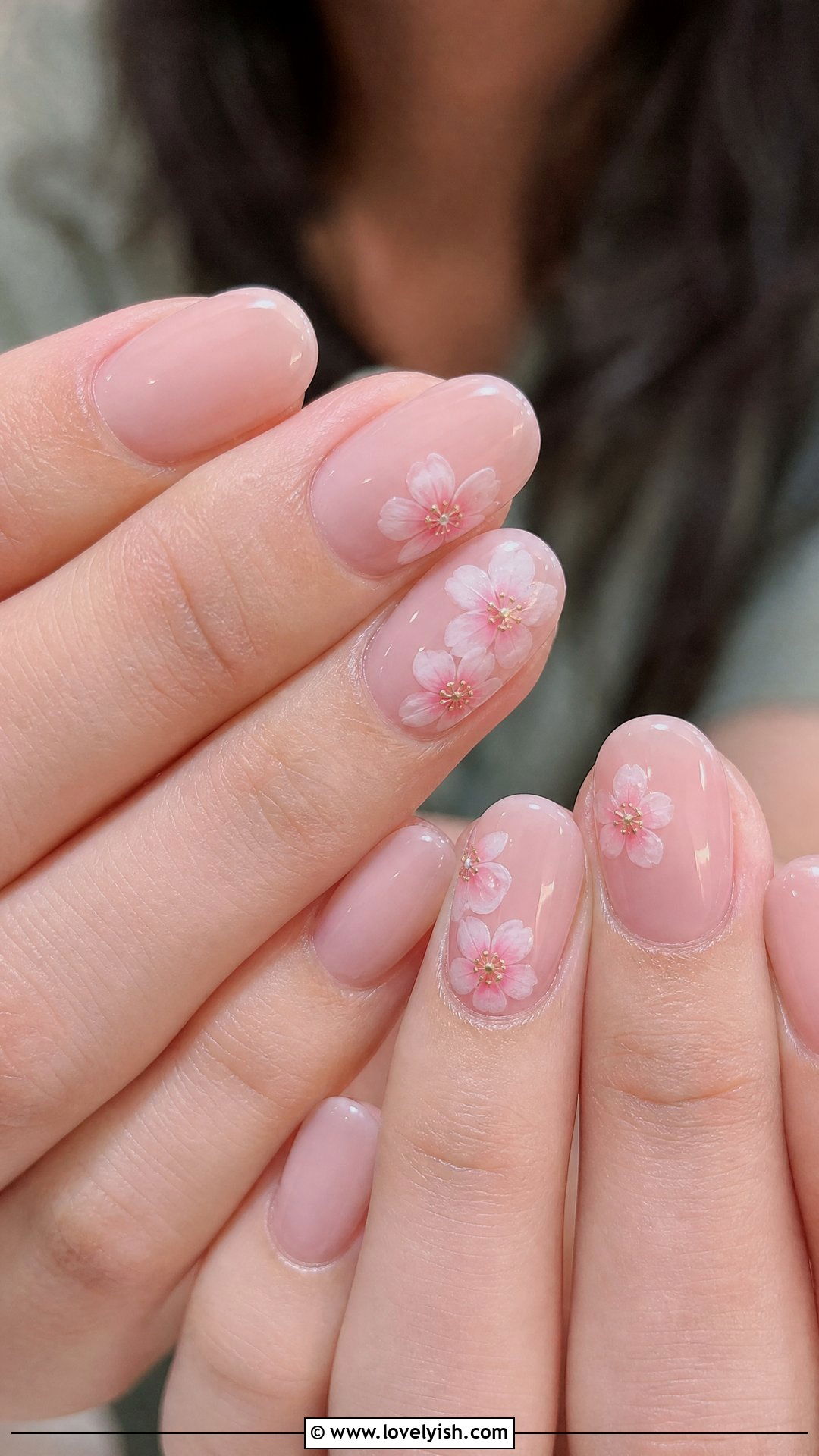Cherry Blossom Pink Nails - 50 cherry nails - 50 cherry nails