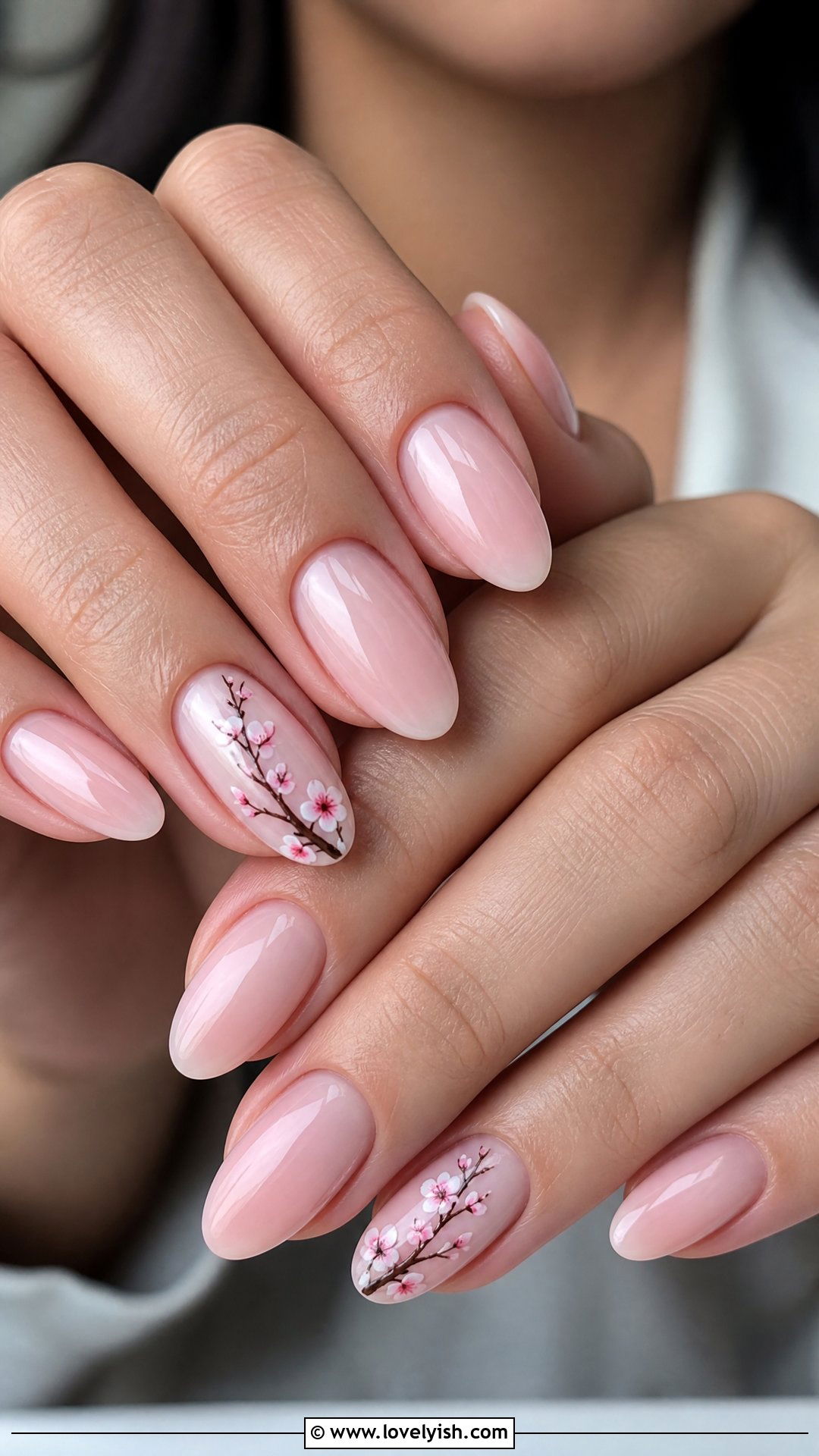 Cherry Blossom Single Accent Nails - 50 cherry blossom nails - 50 cherry blossom nails