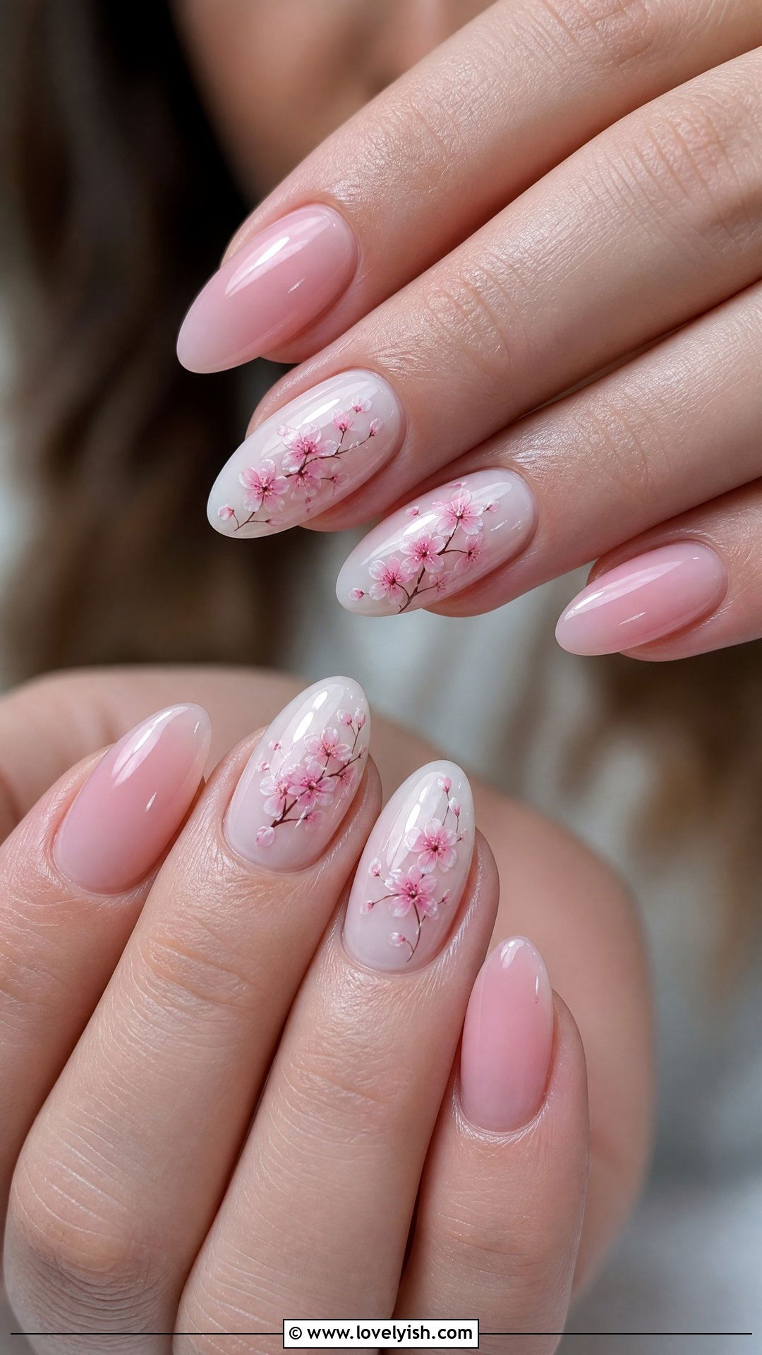 Cherry Blossom Wedding Nails - 50 classic wedding nails - 50 classic wedding nails