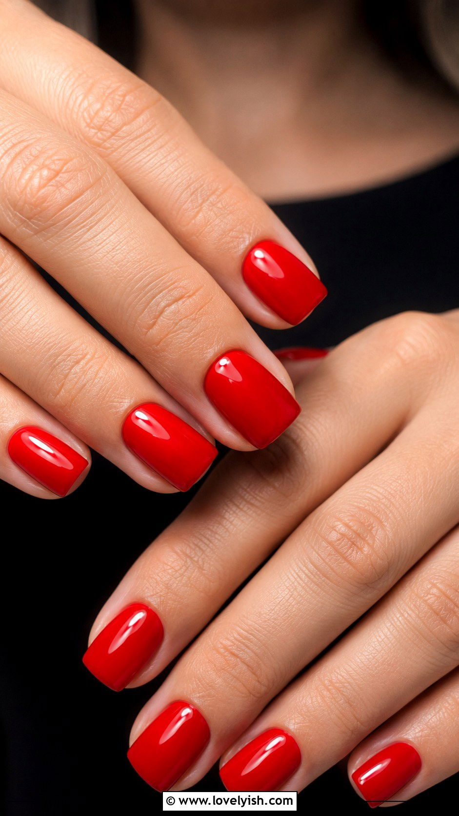 Cherry Red Glossy Gel X Nails - 50 gel x nails - 50 gel x nails