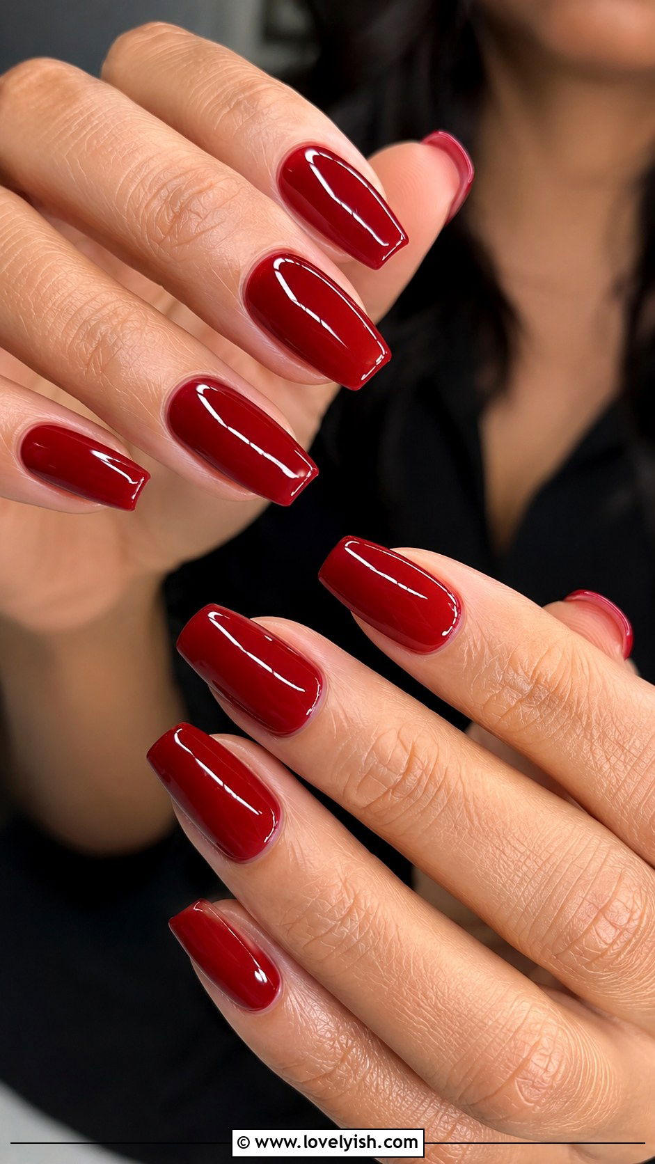 Cherry Red High Gloss Nails - 25 trendy nail designs - 25 trendy nail designs