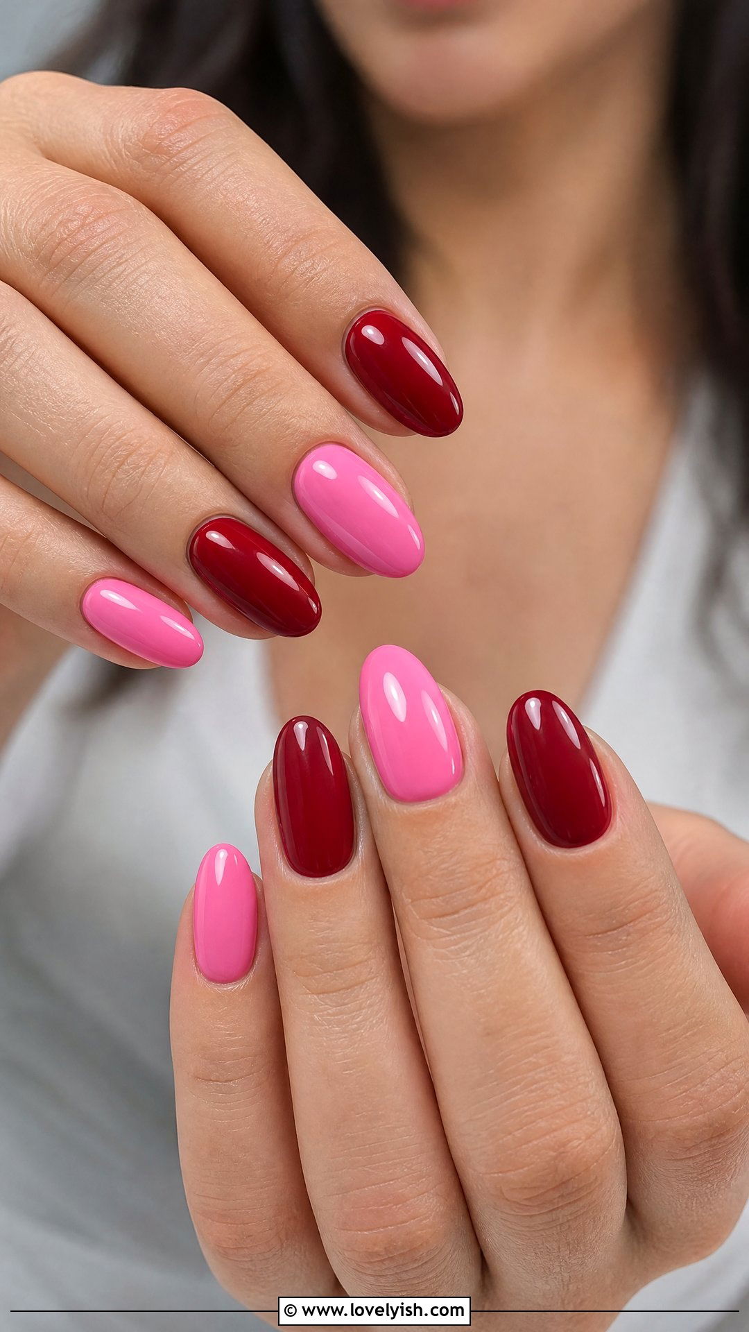 Cherry Red and Bubblegum Pink Mix - 50 red and pink nail designs - 50 red and pink nail designs