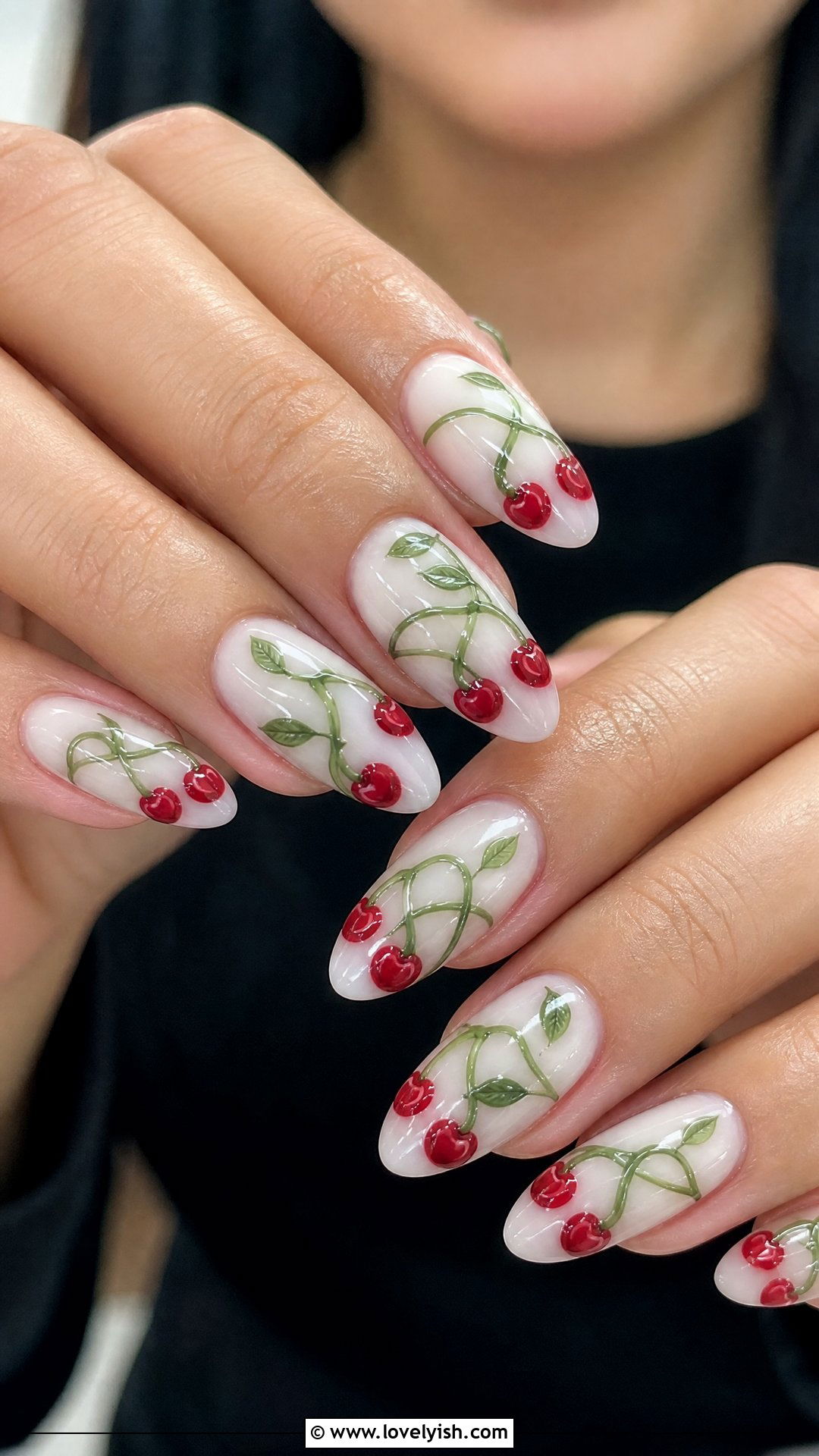 Cherry Stems Wrapped Nails - 50 cherry nails - 50 cherry nails