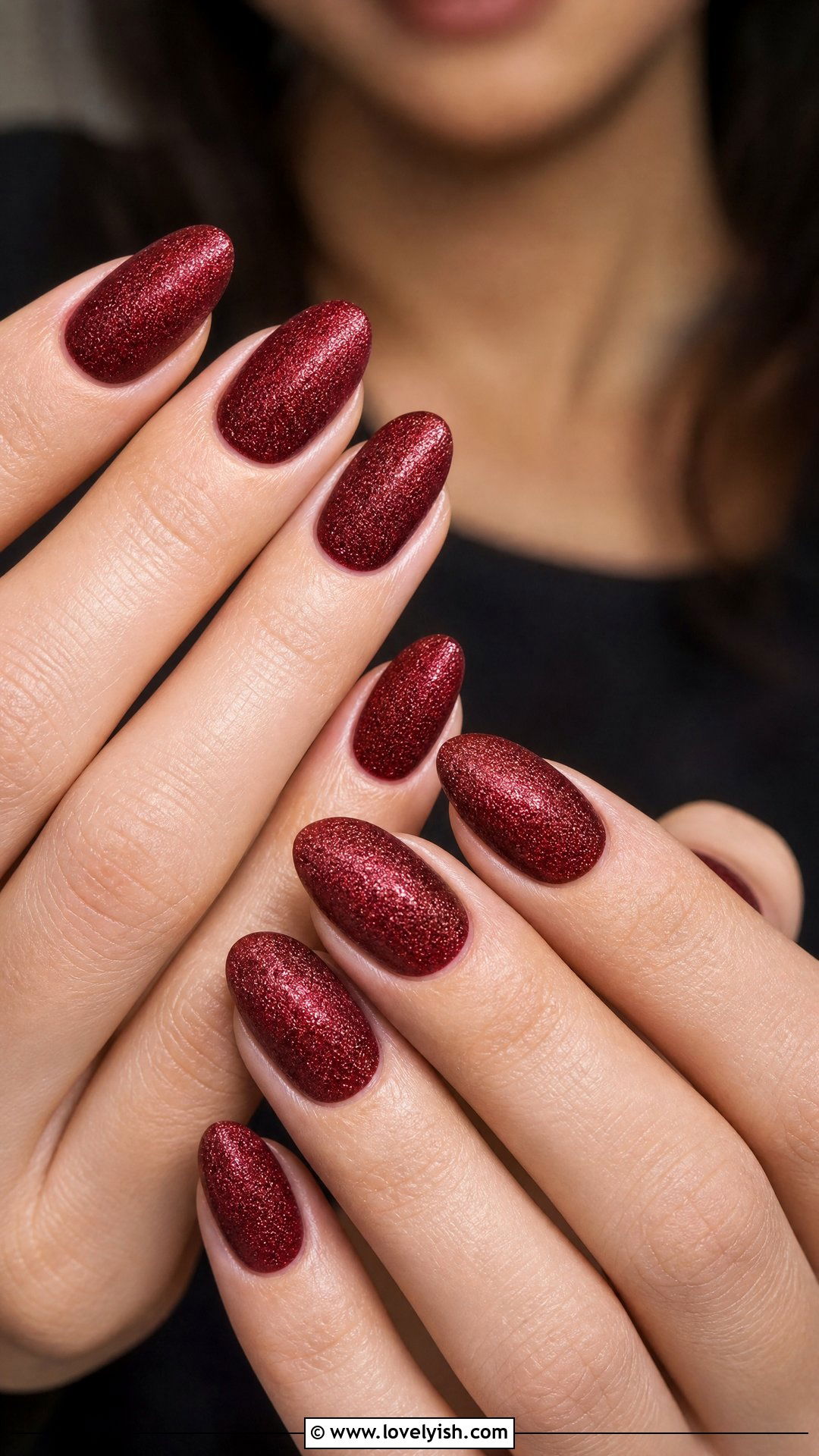 Cherry Velvet Nails - 50 cherry nails - 50 cherry nails
