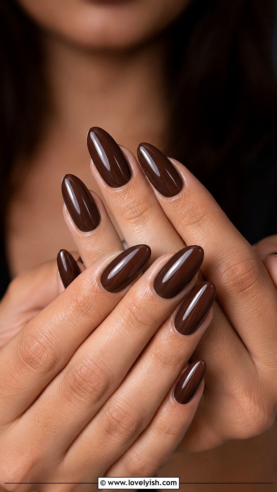 Chocolate Brown Manicure - 50 manicure - 50 manicure