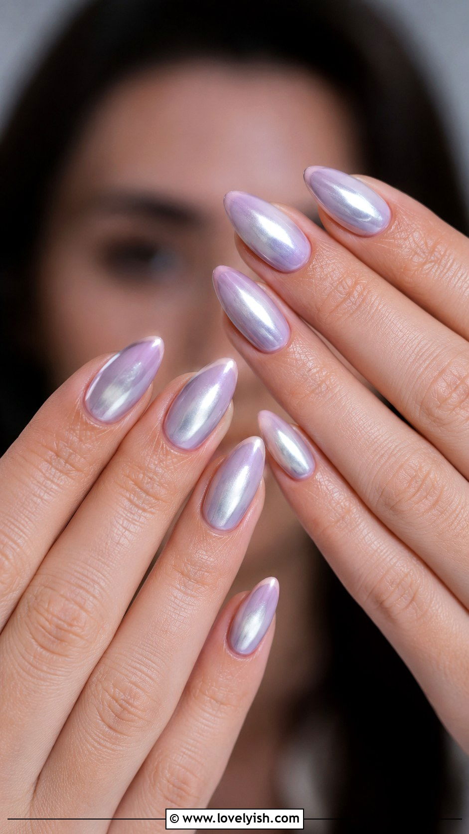Chrome Aura Gradient Nails - 43 nail art ideas - 43 nail art ideas