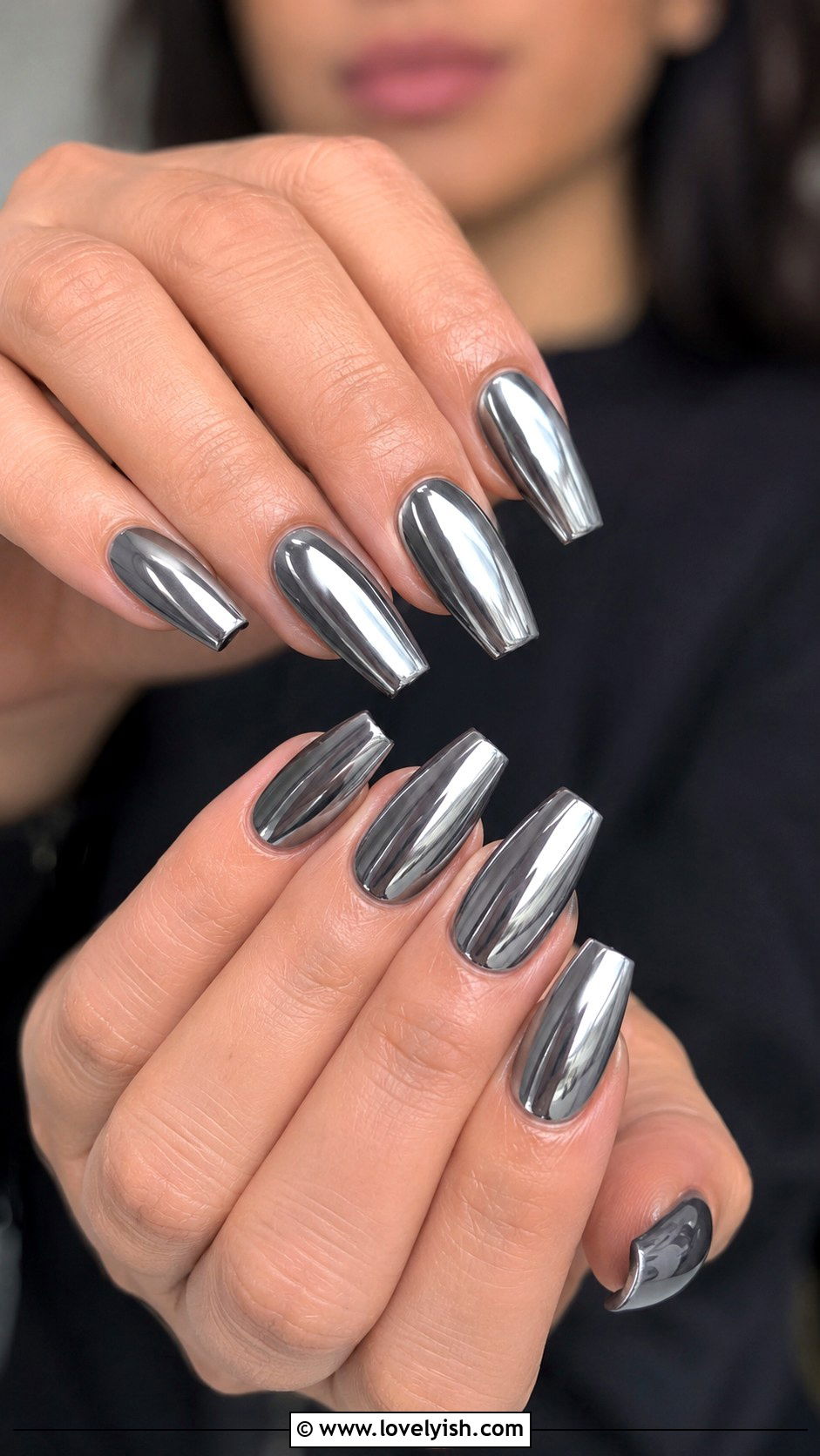 Chrome Dip Nails - 25 dip nail designs - 25 dip nail designs