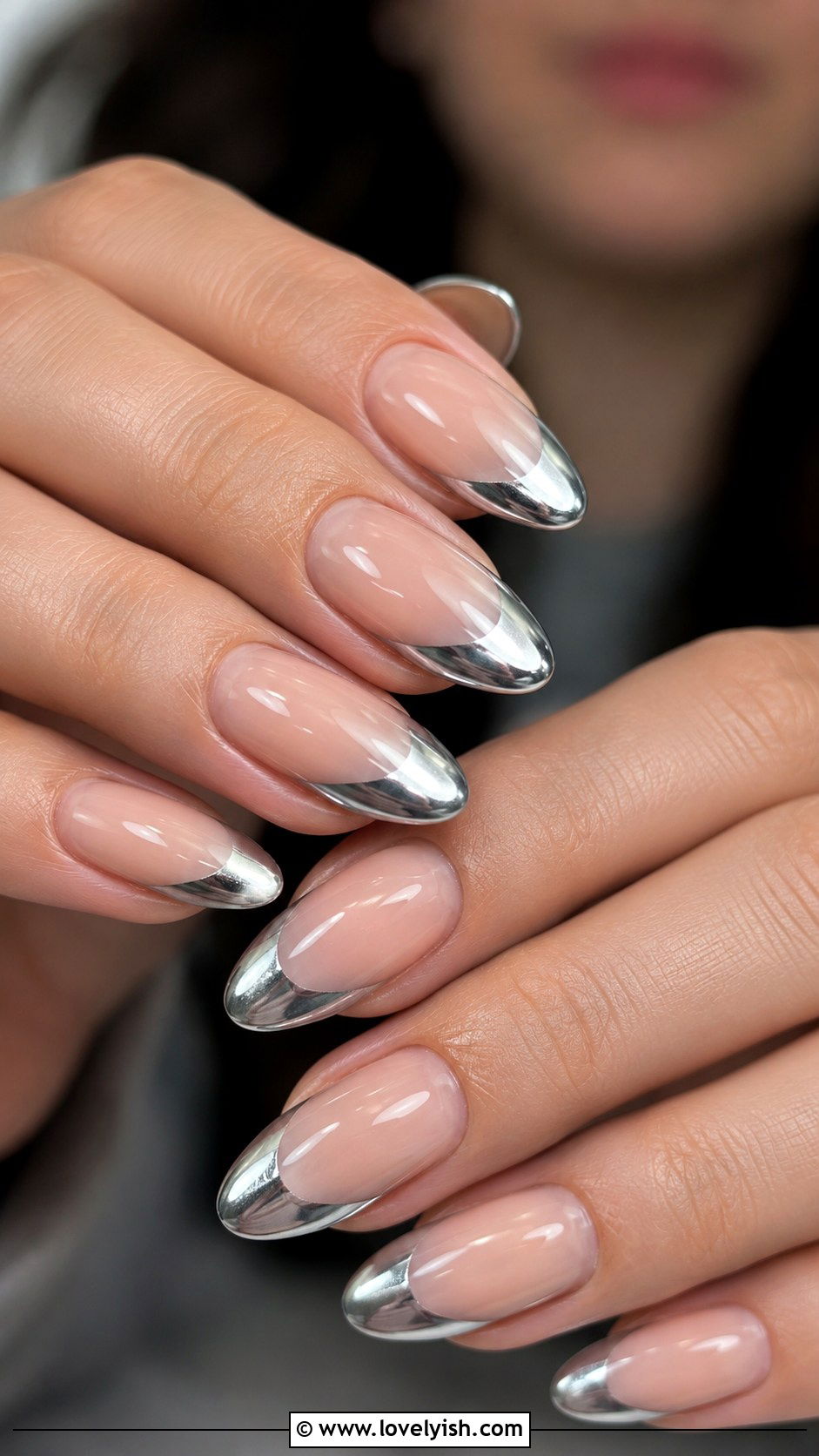 Chrome French Tip Nails - 25 french tip nail design ideas - 25 french tip nail design ideas