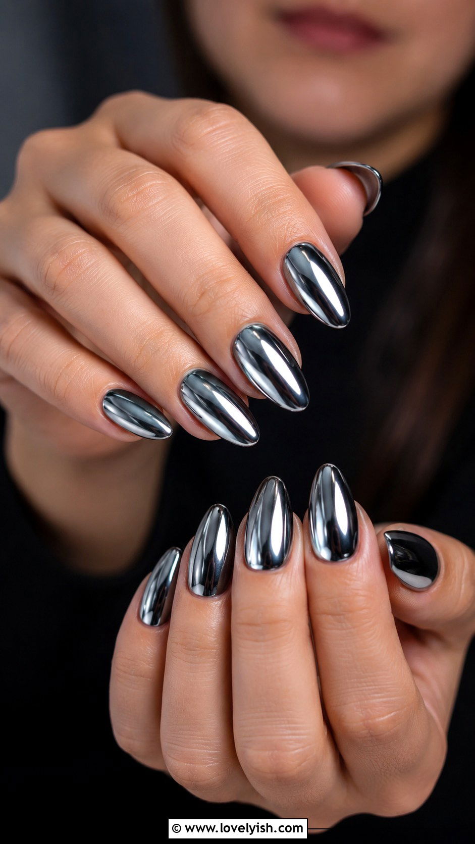 Chrome Mirror Gel X Nails - 50 gel x nails - 50 gel x nails