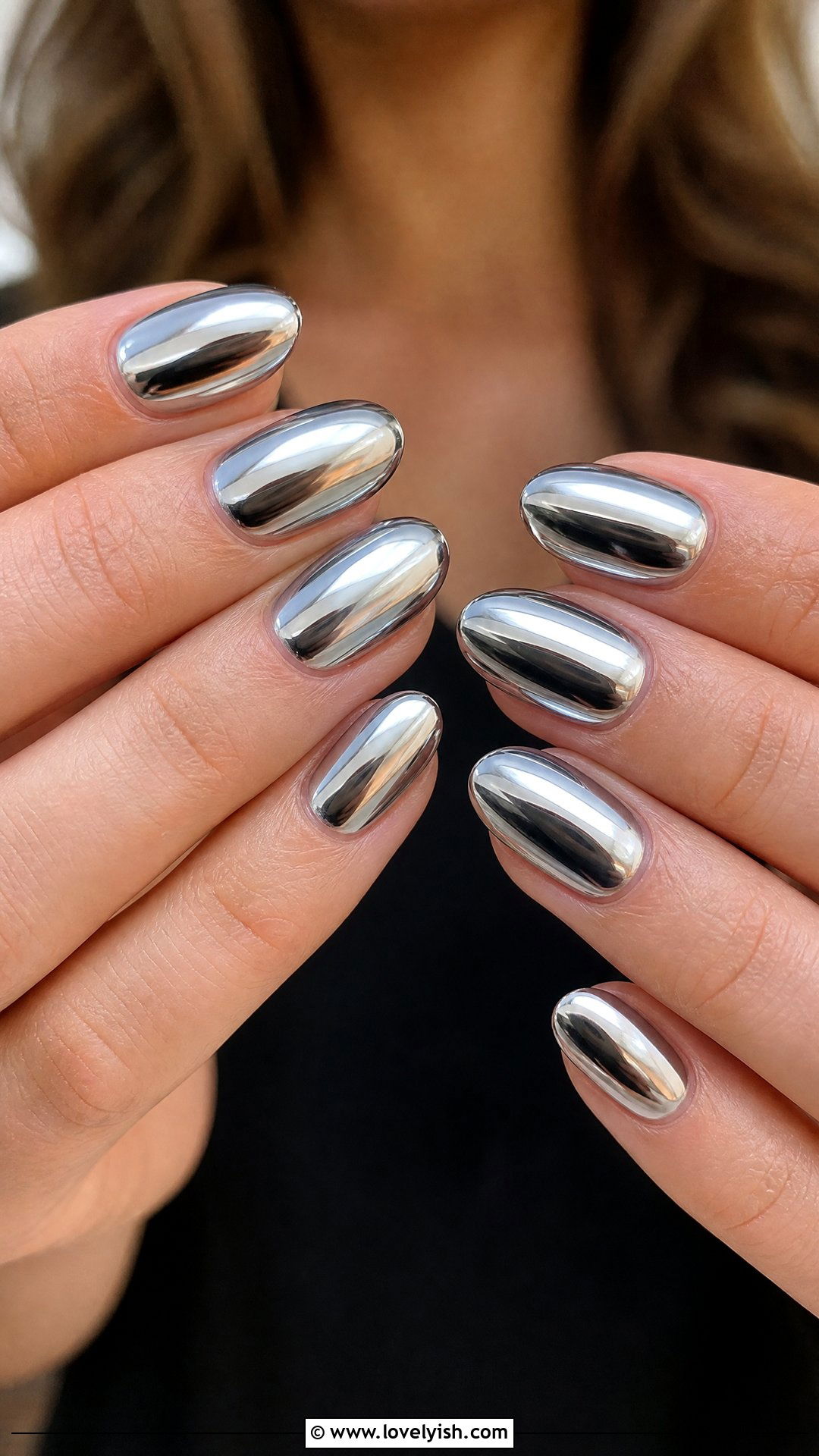 Chrome Round Nails - 50 round nails - 50 round nails