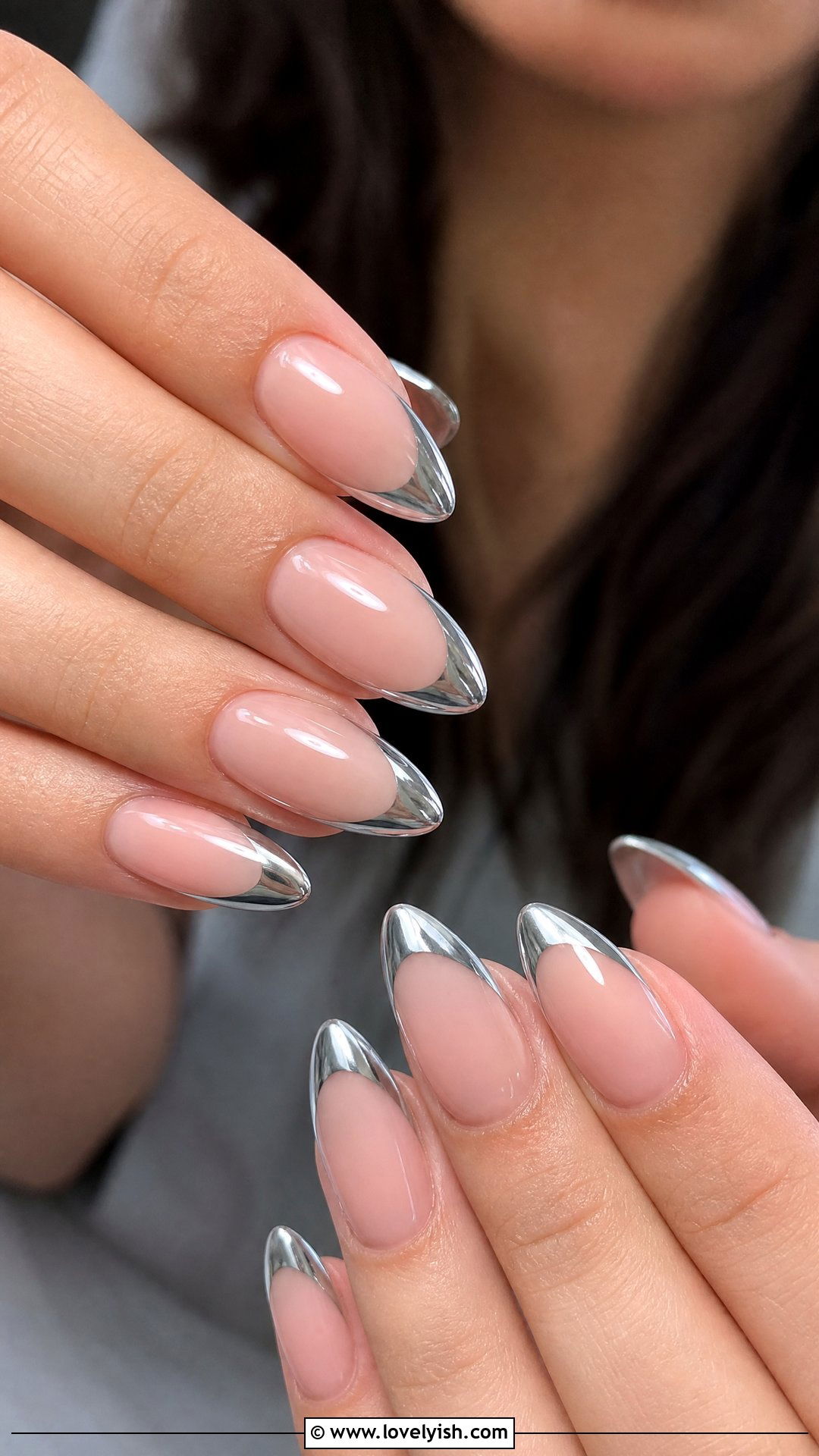 Chrome Silver Tip Nails - 39 nail ideas 2026 - 39 nail ideas 2026