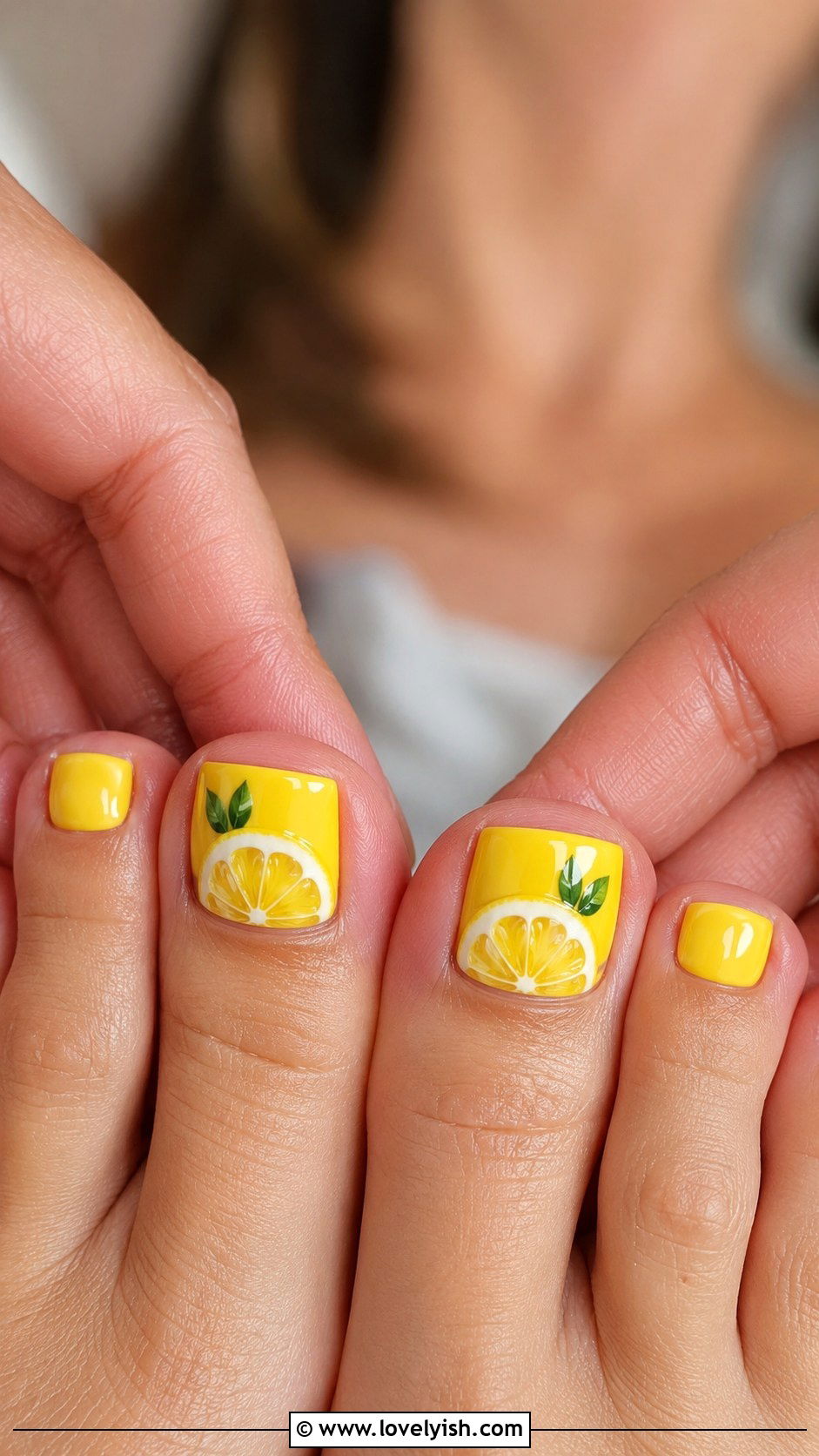 Citrus Lemon Pedicure - 50 summer pedicure - 50 summer pedicure