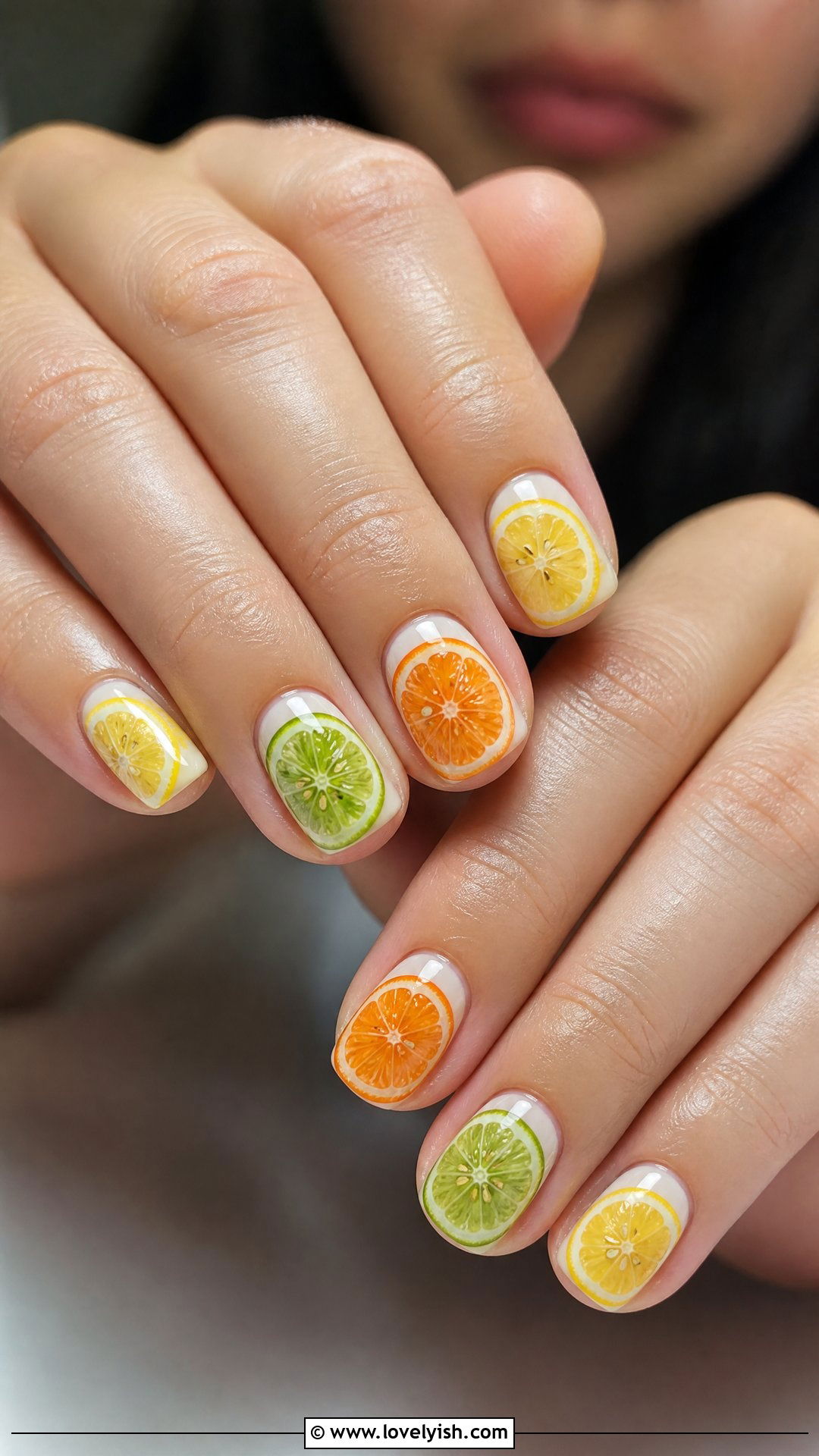 Citrus Slice Nails - 50 spring nails - 50 spring nails
