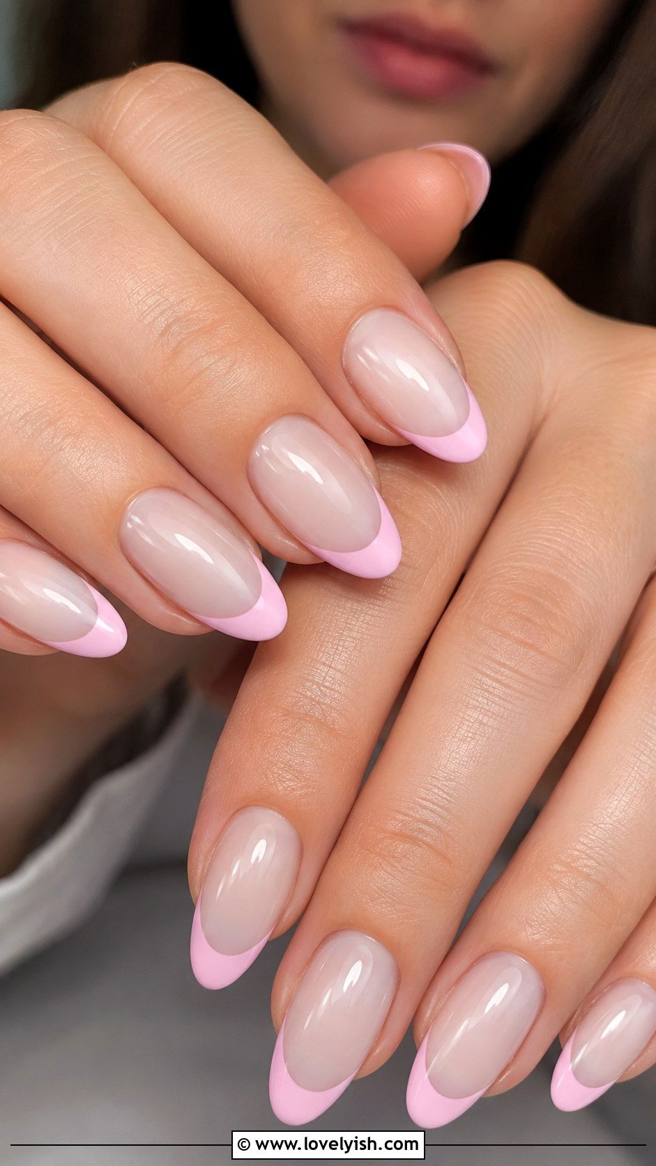Classic Baby Pink French Tip Nails - 50 pink french tip nails - 50 pink french tip nails