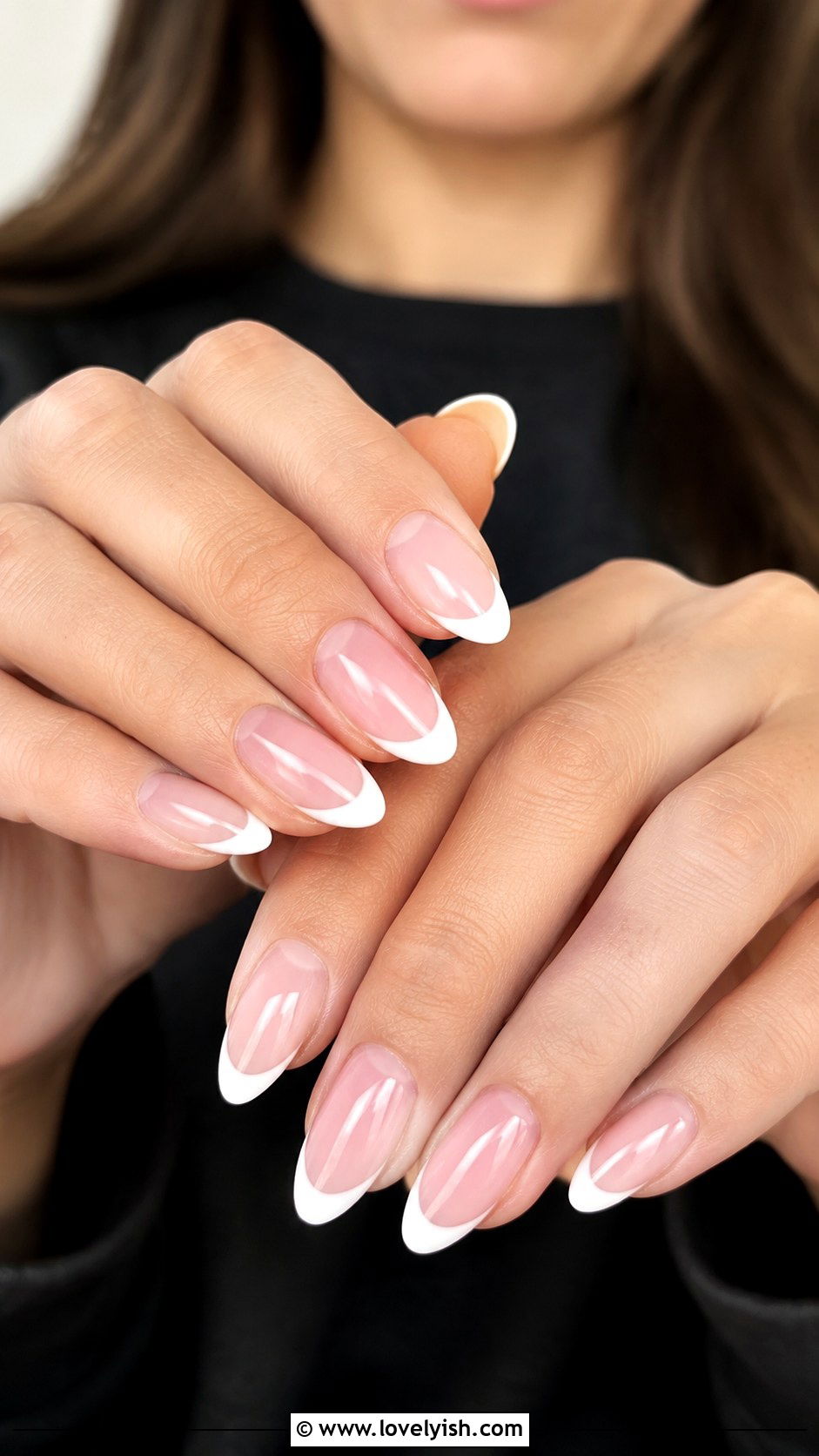 Classic French Tip Dip Nails - 25 dip nail designs - 25 dip nail designs