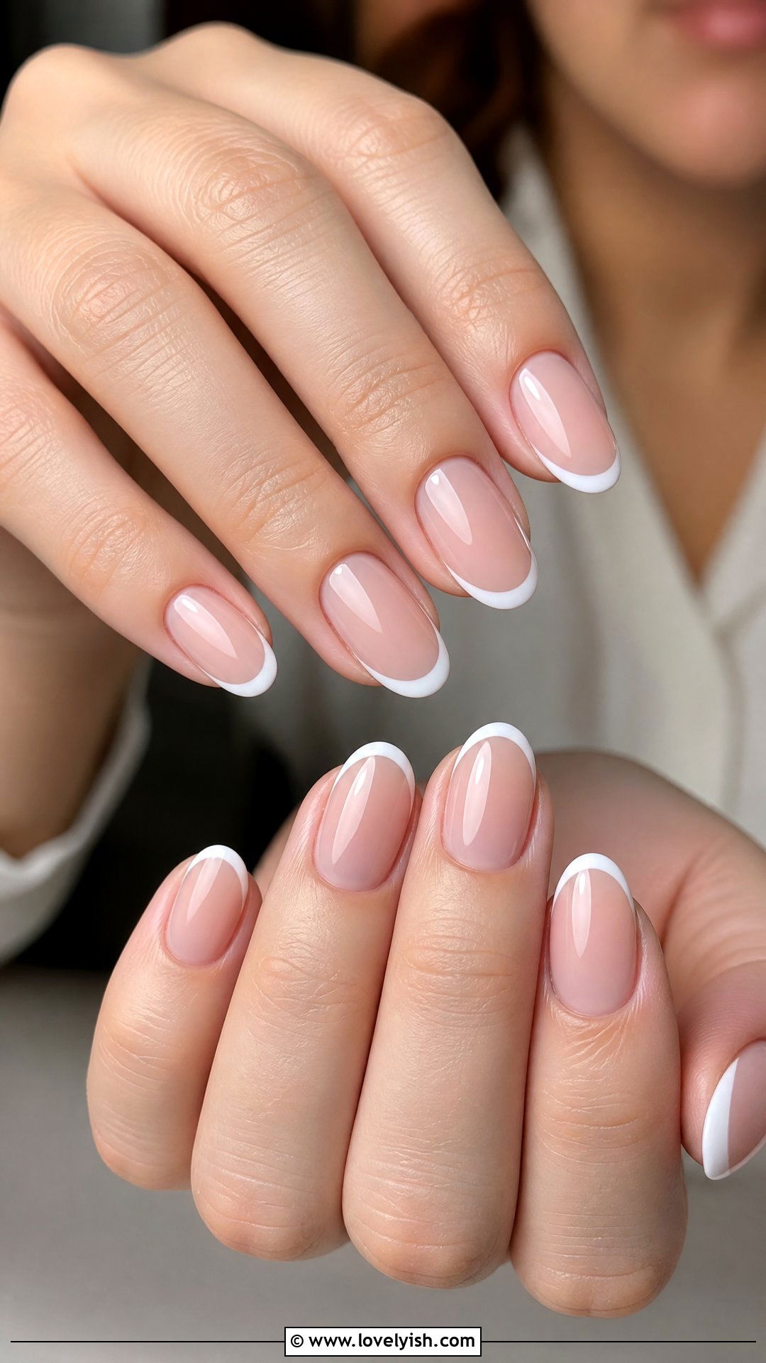 Classic French Tip Manicure - 50 sophisticated nails - 50 sophisticated nails